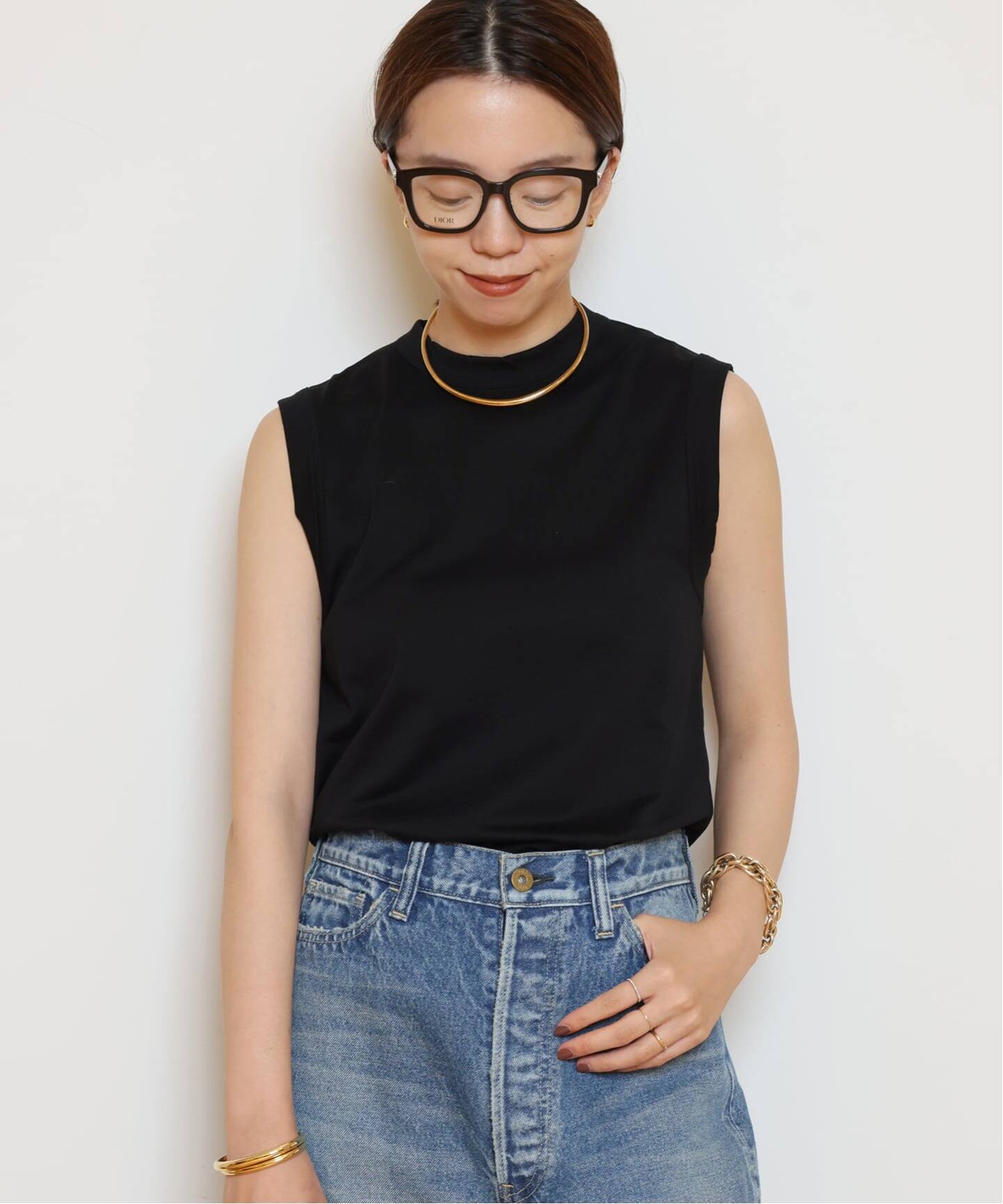 MADISONBLUE/マディソンブルー】CREW NECK SLEEVELESS Tシャツ（T