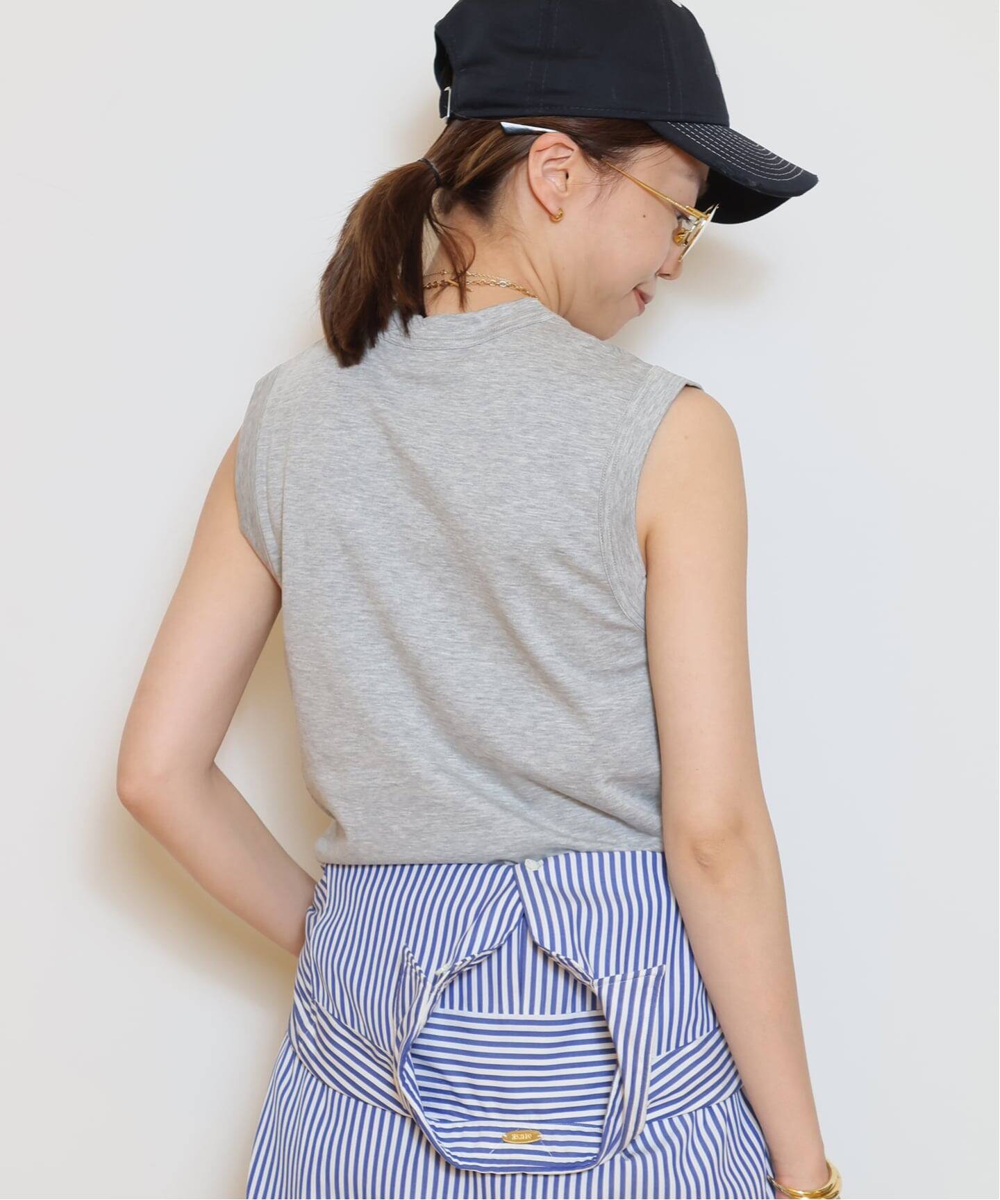 MADISONBLUE/マディソンブルー】CREW NECK SLEEVELESS Tシャツ（T