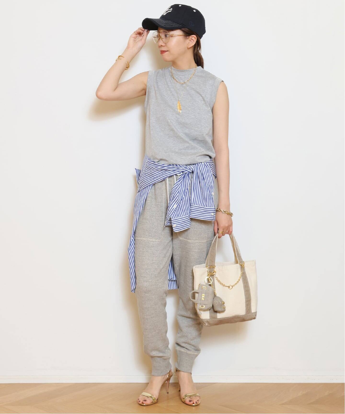 MADISONBLUE/マディソンブルー】CREW NECK SLEEVELESS Tシャツ（T