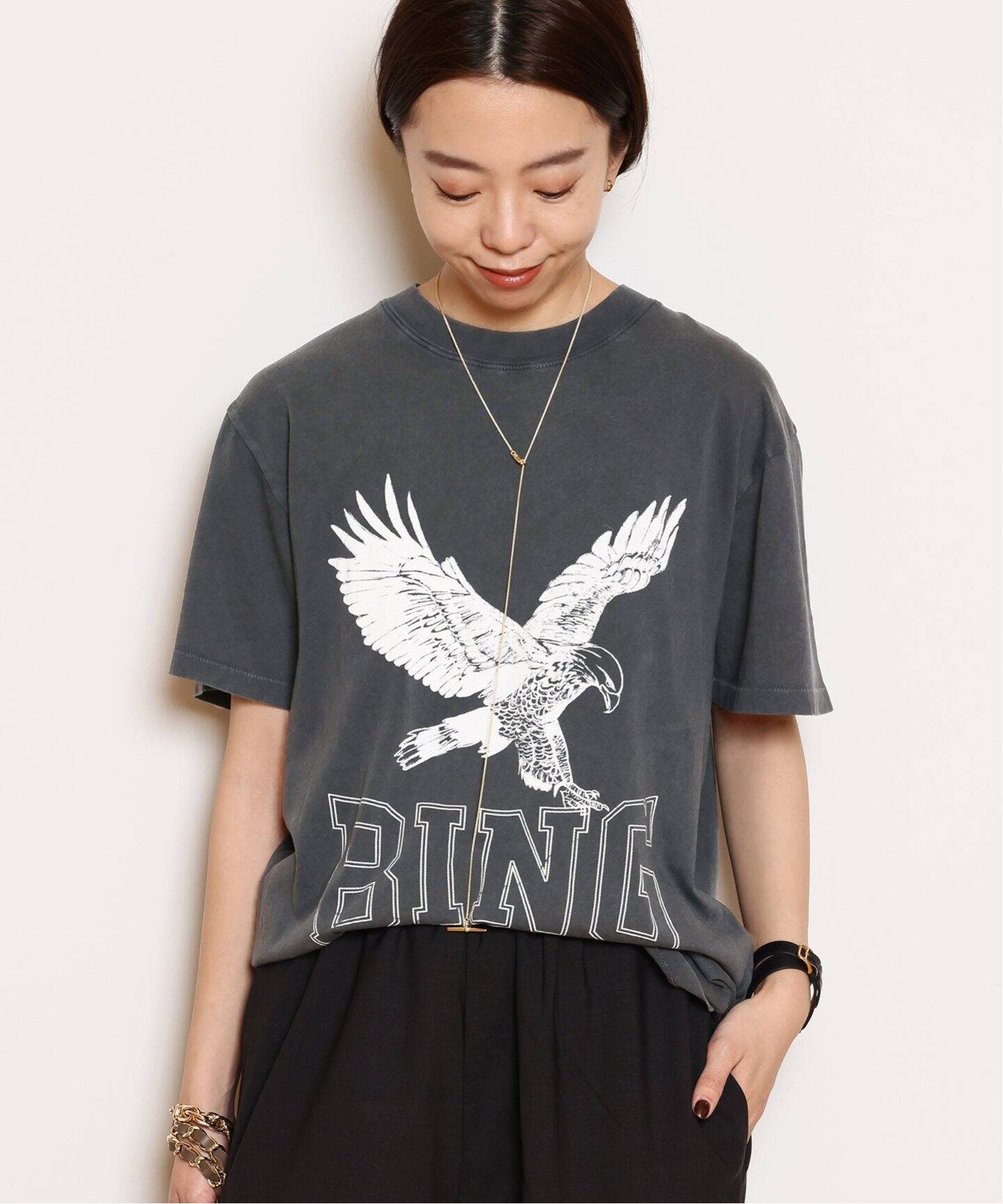 ANINE BING/アニン ビン】 RETRO EAGLE Tシャツ（Tシャツ／カットソー  