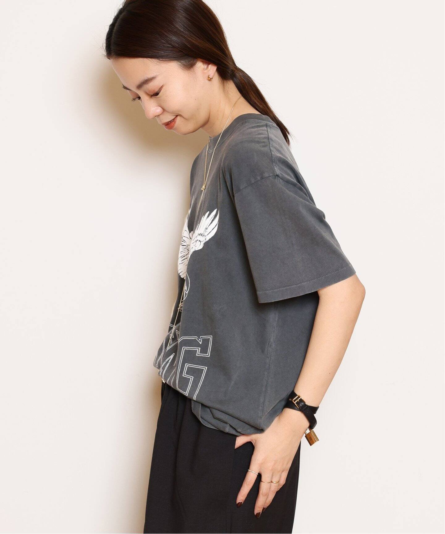 ANINE BING/アニン ビン】 RETRO EAGLE Tシャツ（Tシャツ／カットソー  