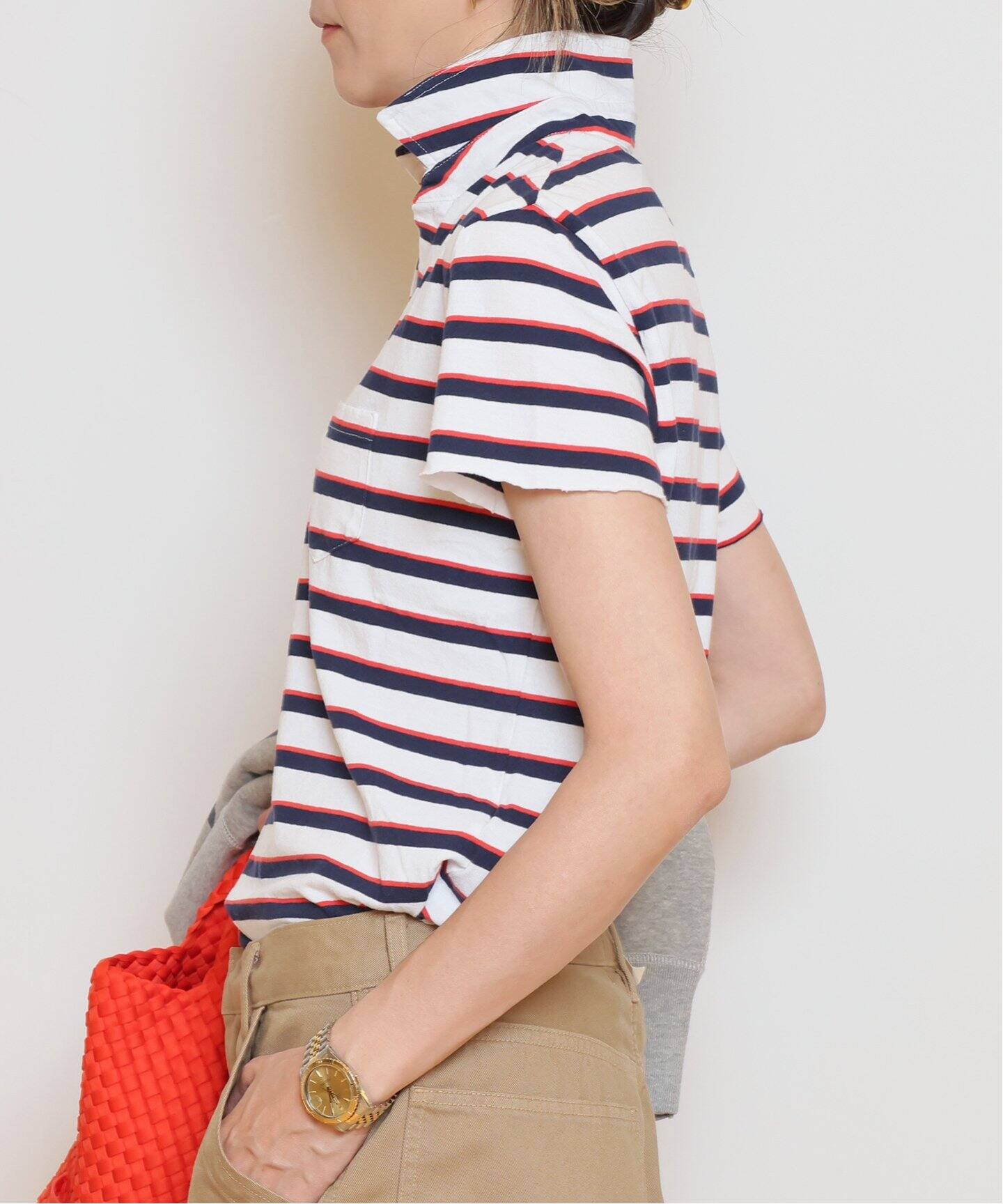 FRANK&EILEEN/フランクアンドアイリーン】BORDER POLO シャツ