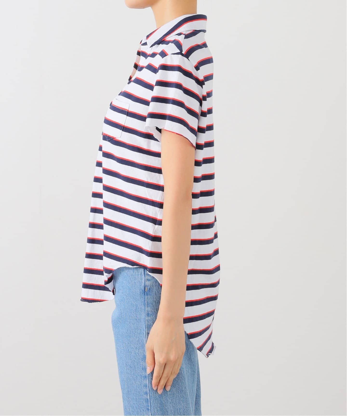 FRANK&EILEEN/フランクアンドアイリーン】BORDER POLO シャツ