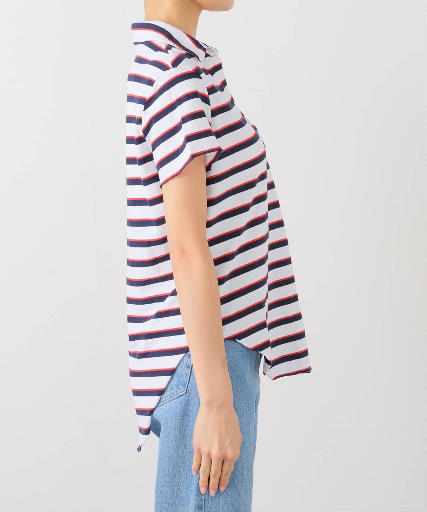 DEUXIEME CLASSE - FRANK＆EILEEN ボーダーシャツ FRANK&EILEEN/フランクアンドアイリーン】BORDER POLO シャツ
