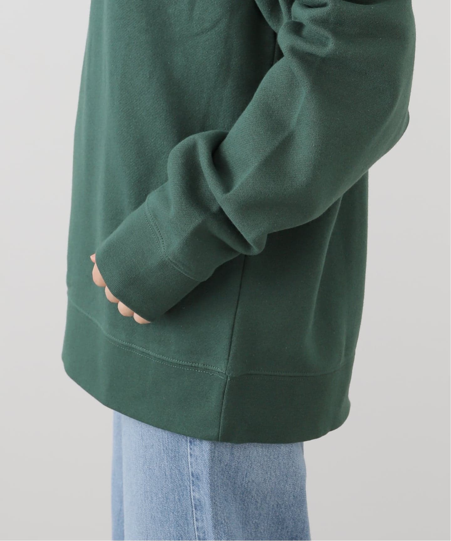 美品✨ミューズドゥーズィエムクラス　ヴィンテージ加工スウェット　グリーン Deuxieme Classe（ドゥーズィエムクラス）の「*CITY range