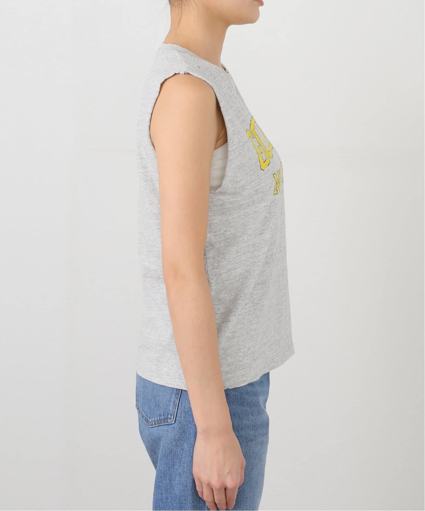 GOLDEN GOOSE/ゴールデングース】 PRINT ノースリーブ スリムT