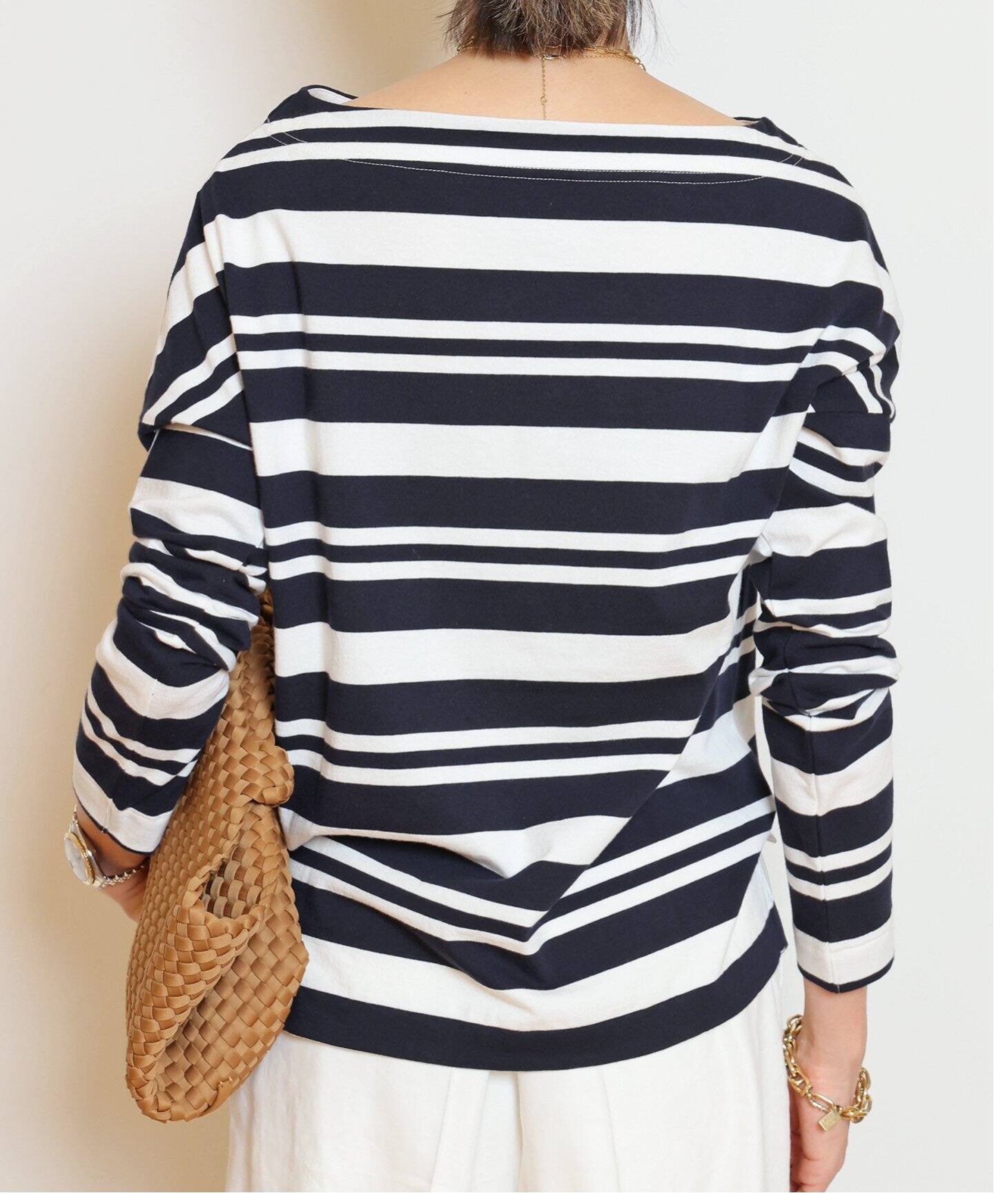 MADISONBLUE/マディソンブルー】 MARINE BORDER B/N L/S Tシャツ（T 