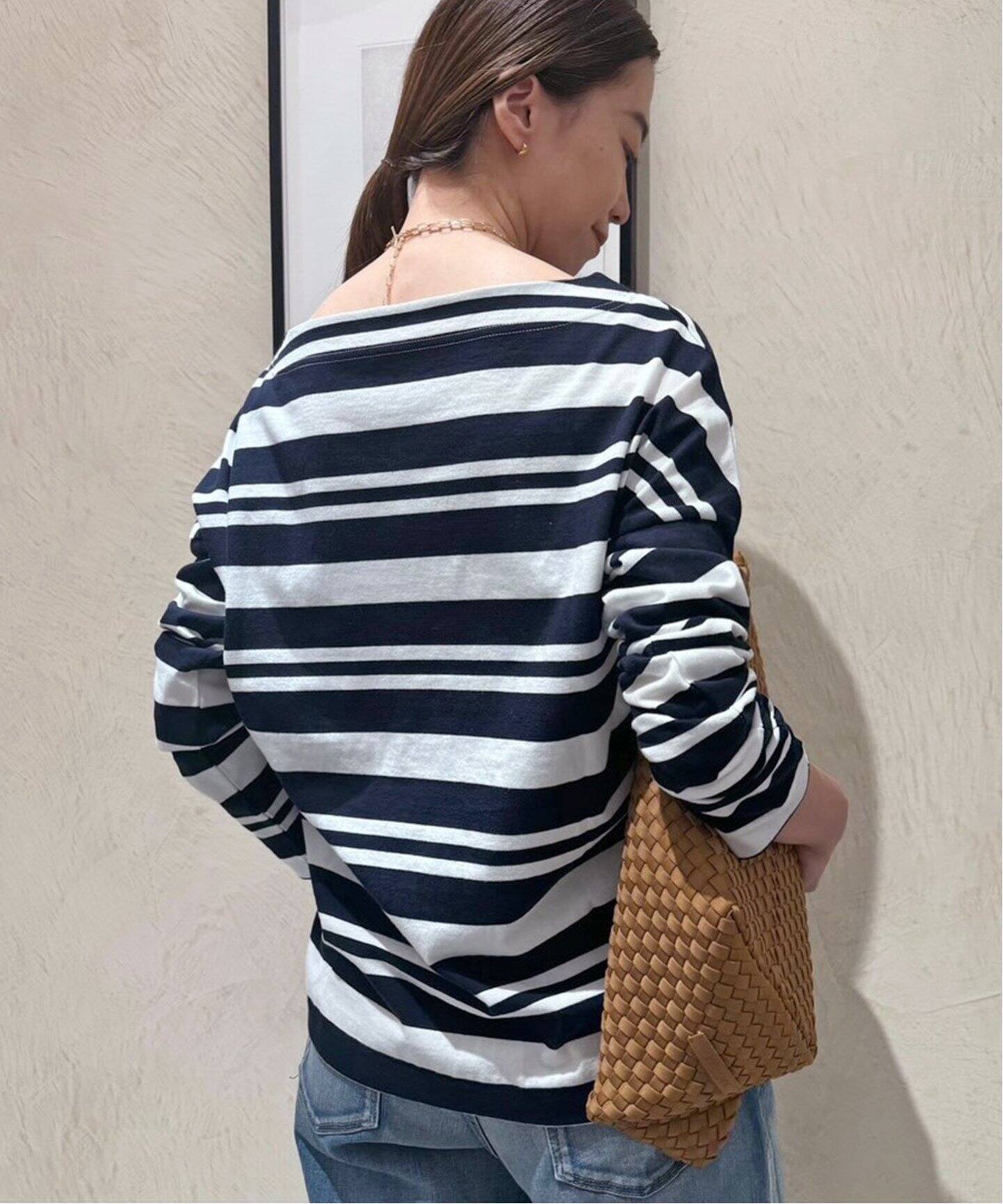 MADISONBLUE/マディソンブルー】 MARINE BORDER B/N L/S Tシャツ（T 