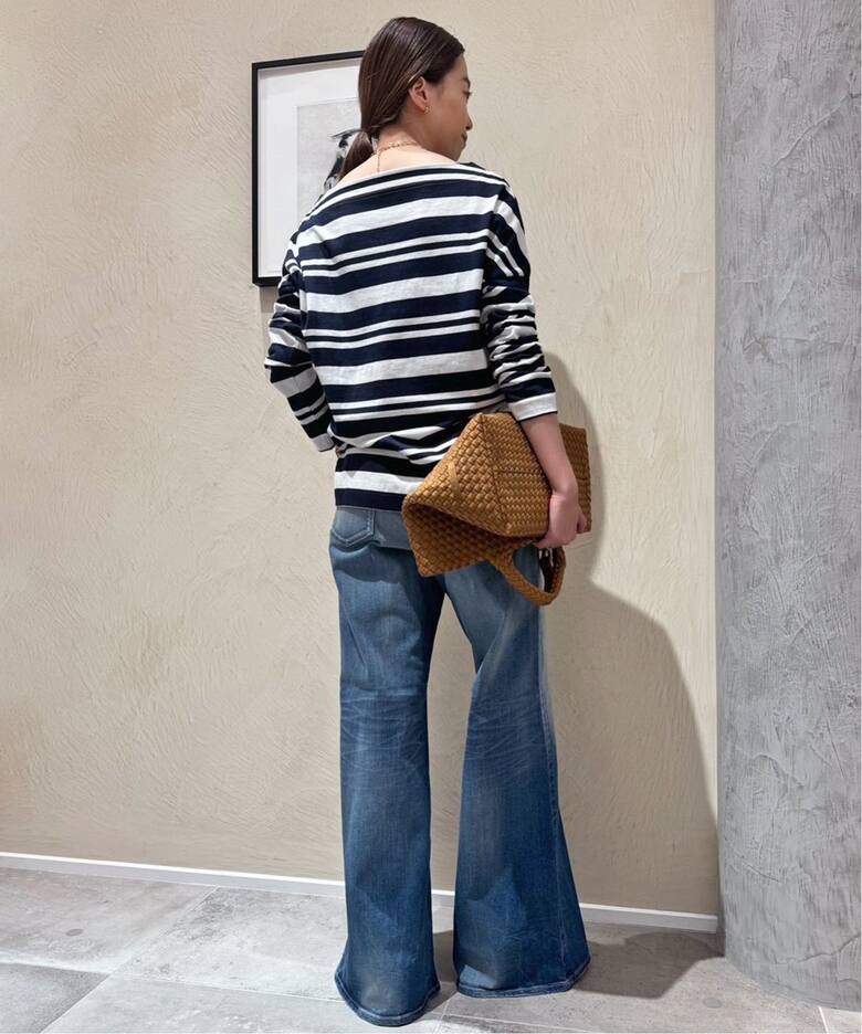 MADISONBLUE/マディソンブルー】 MARINE BORDER B/N L/S Tシャツ（T 