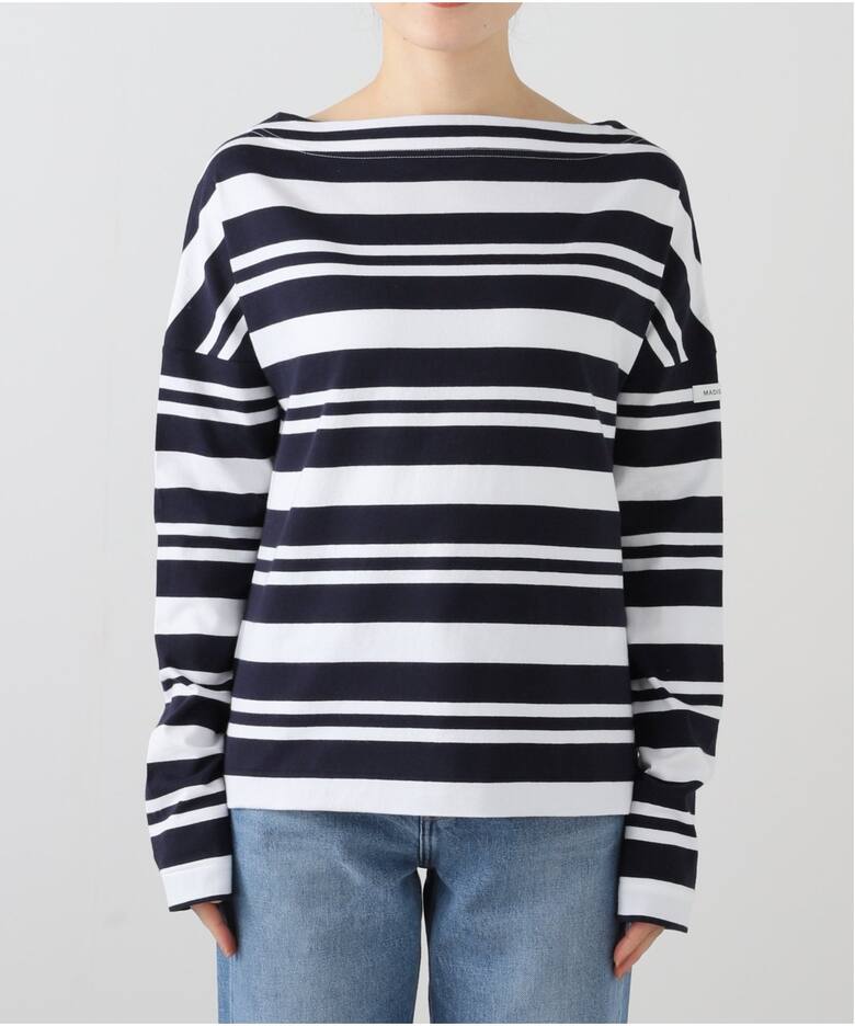 MADISONBLUE/マディソンブルー】 MARINE BORDER B/N L/S Tシャツ（T 