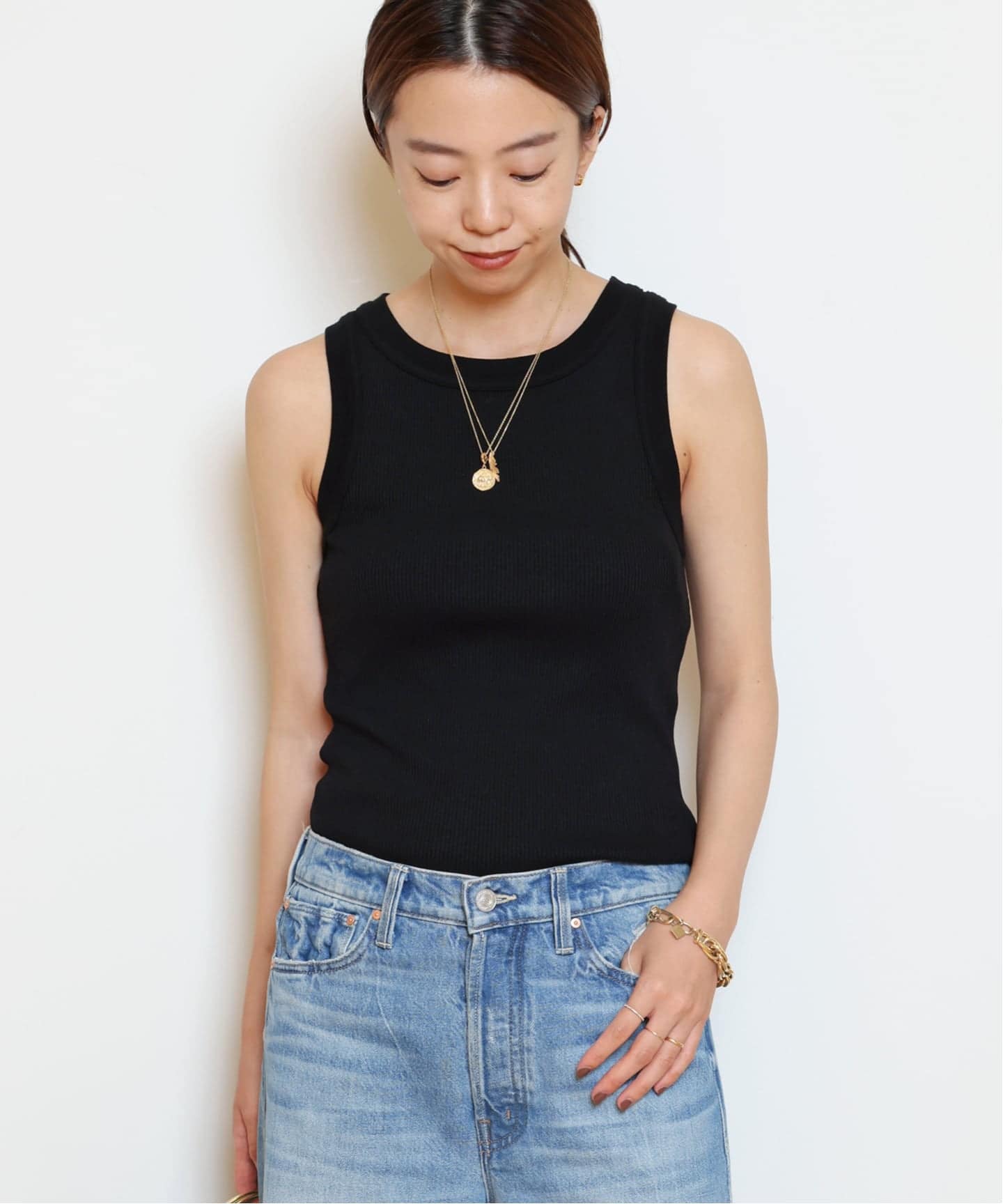 シチズンズ オブ ヒューマニティ　ISABEL RIB タンクトップ Isabel Rib Tank in White – Citizens of Humanity