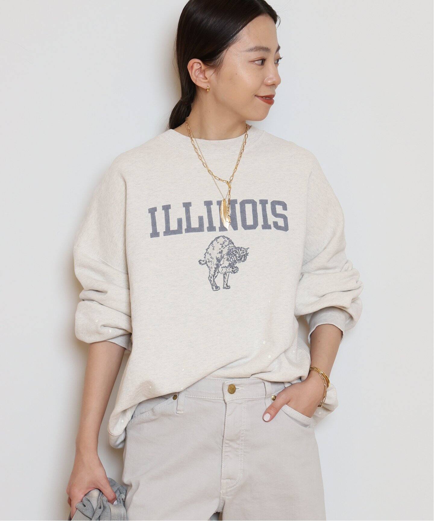 REMI RELIEFレミレリーフ】ILLINOIS クルーネックプルオーバー 