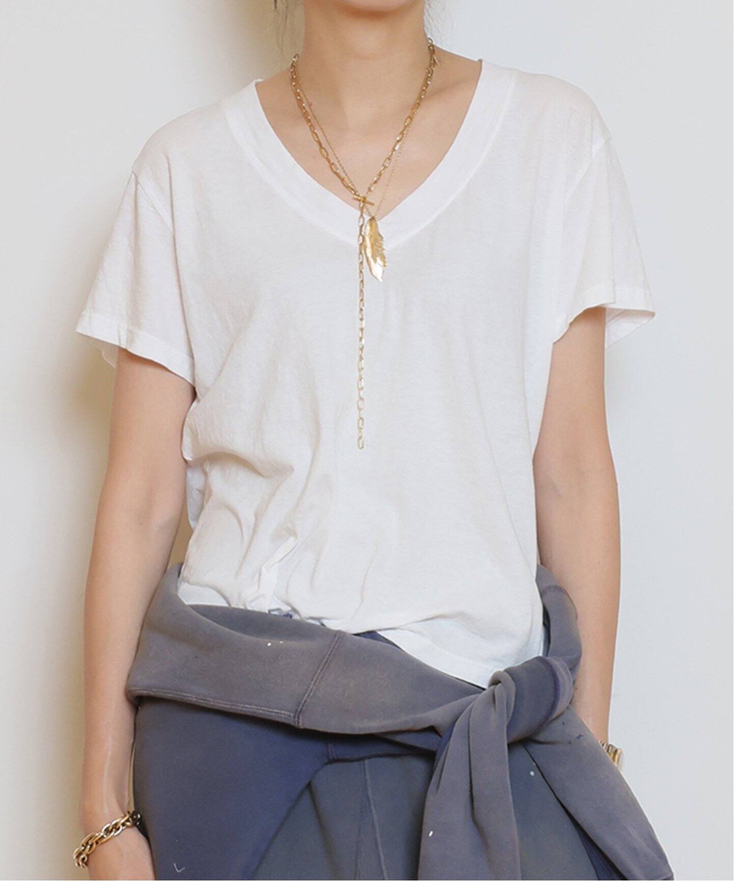 PERFECT WHITE TEE/パーフェクトホワイトティー】 Vネック Tシャツ（T 