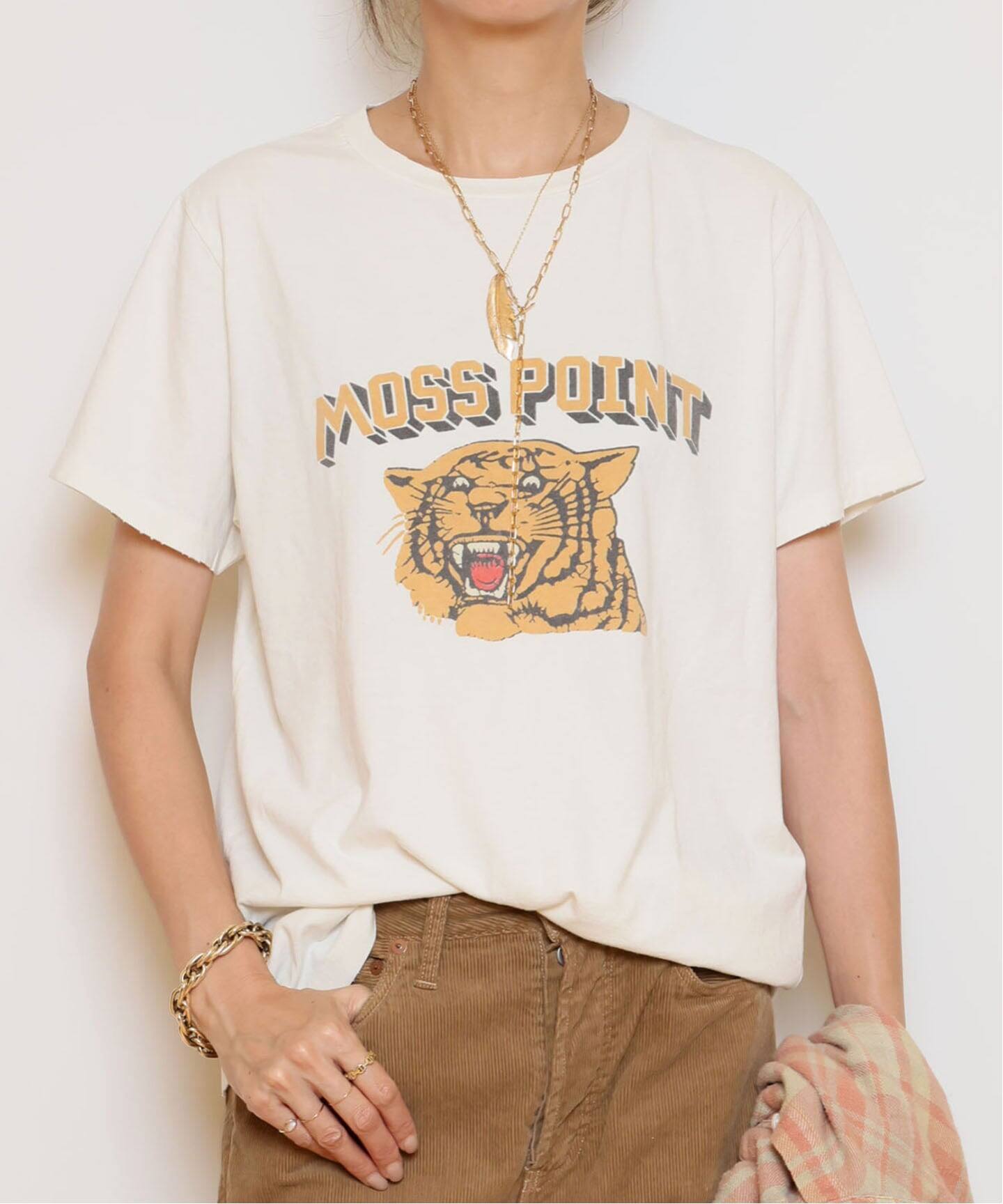 新品MUSE de Deuxieme Classe MOSS PONT Tシャツ REMI RELIEF/レミレリーフ】MOSS PONT Tシャツ（Tシャツ／カットソー