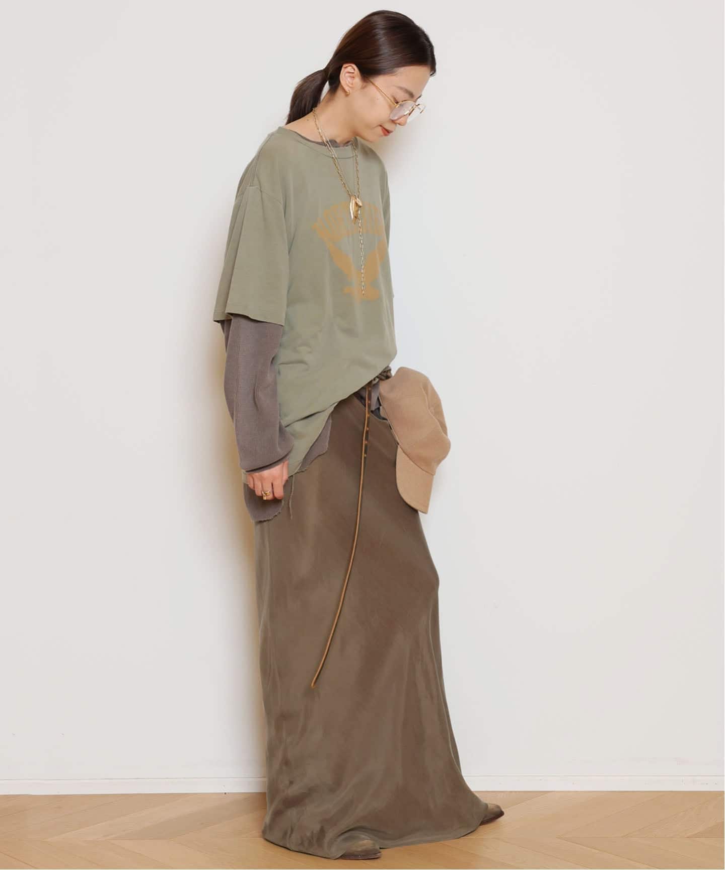 MUSE レミレリーフ NORTHVIEW Tシャツ カーキ REMI RELIEF/レミレリーフ】NORTHVIEW Tシャツ(Tシャツ