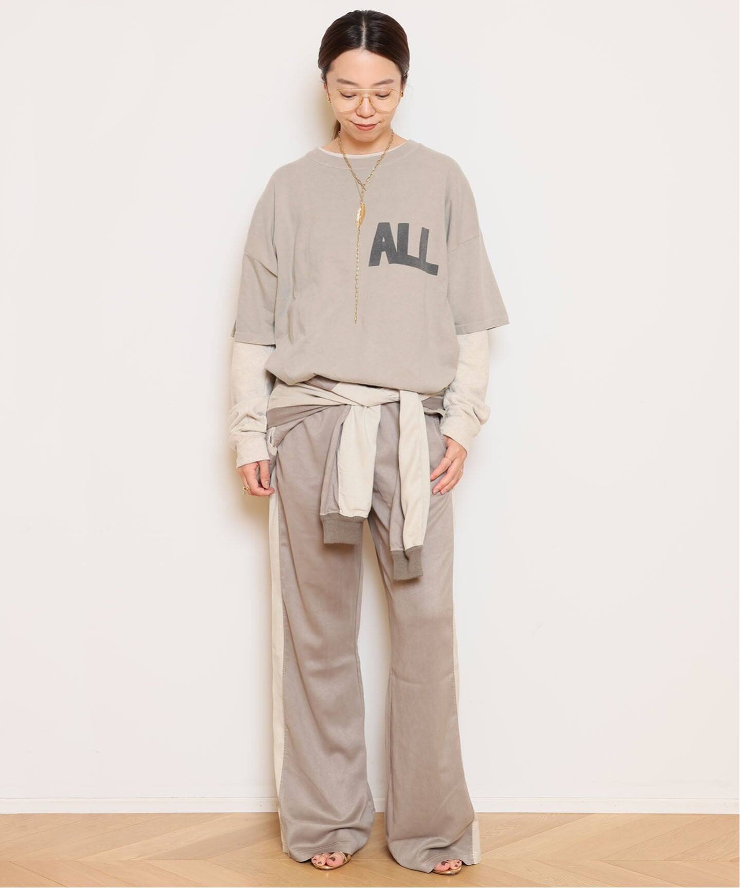 L'Appartement REMI RELIEF ロングスリーブT ブラウン REMI RELIEF x L'Appartement レミレリーフ アパルトモン 別注