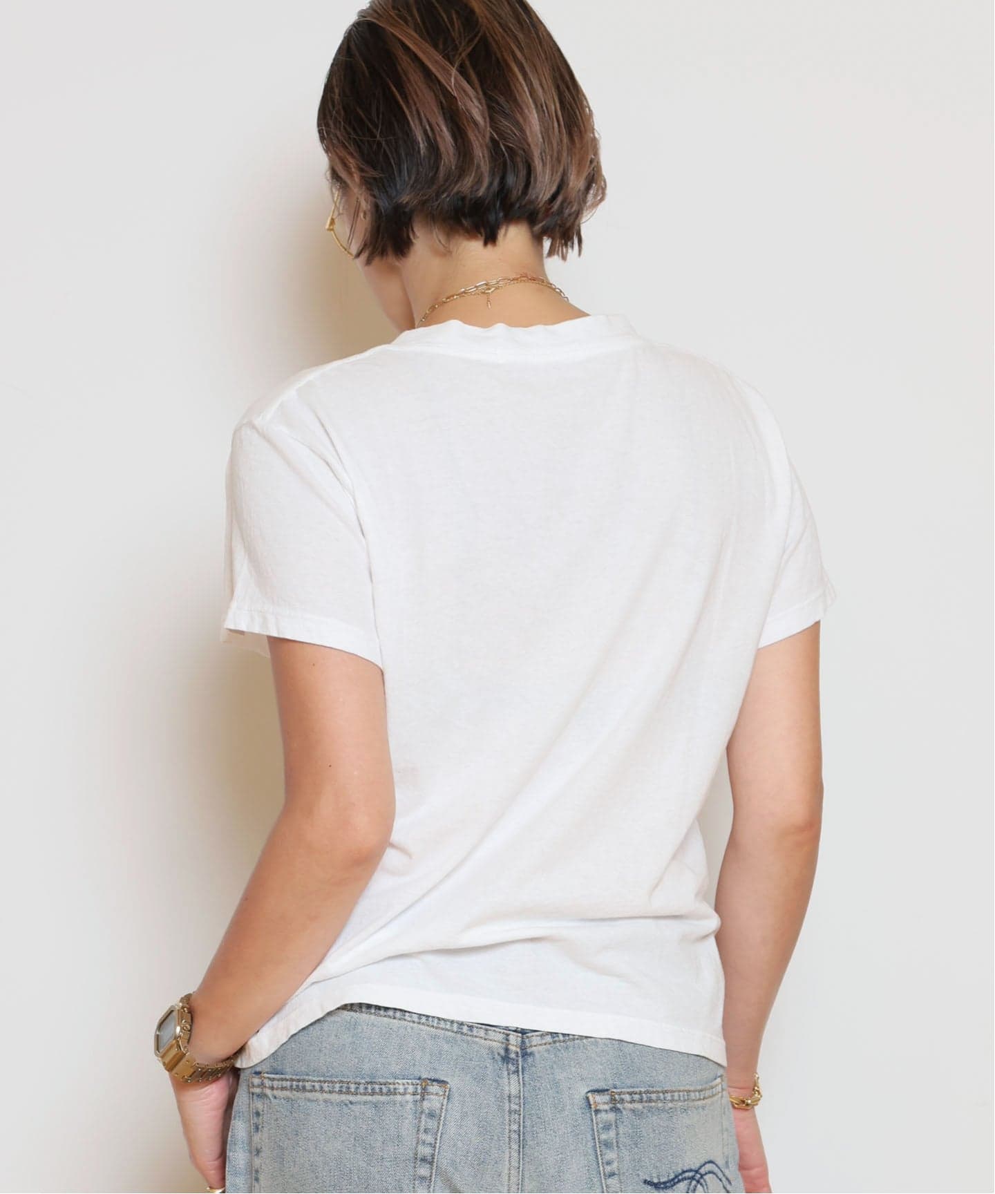 トップス MUSE de Deuxieme ClassePERFECT WHITE TEE PERFECT WHITE TEE/パーフェクトホワイトティー】 Vネック T