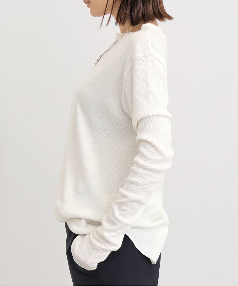 RIB LONGSLEEVE T-SHIRT（Tシャツ／カットソー）｜L 