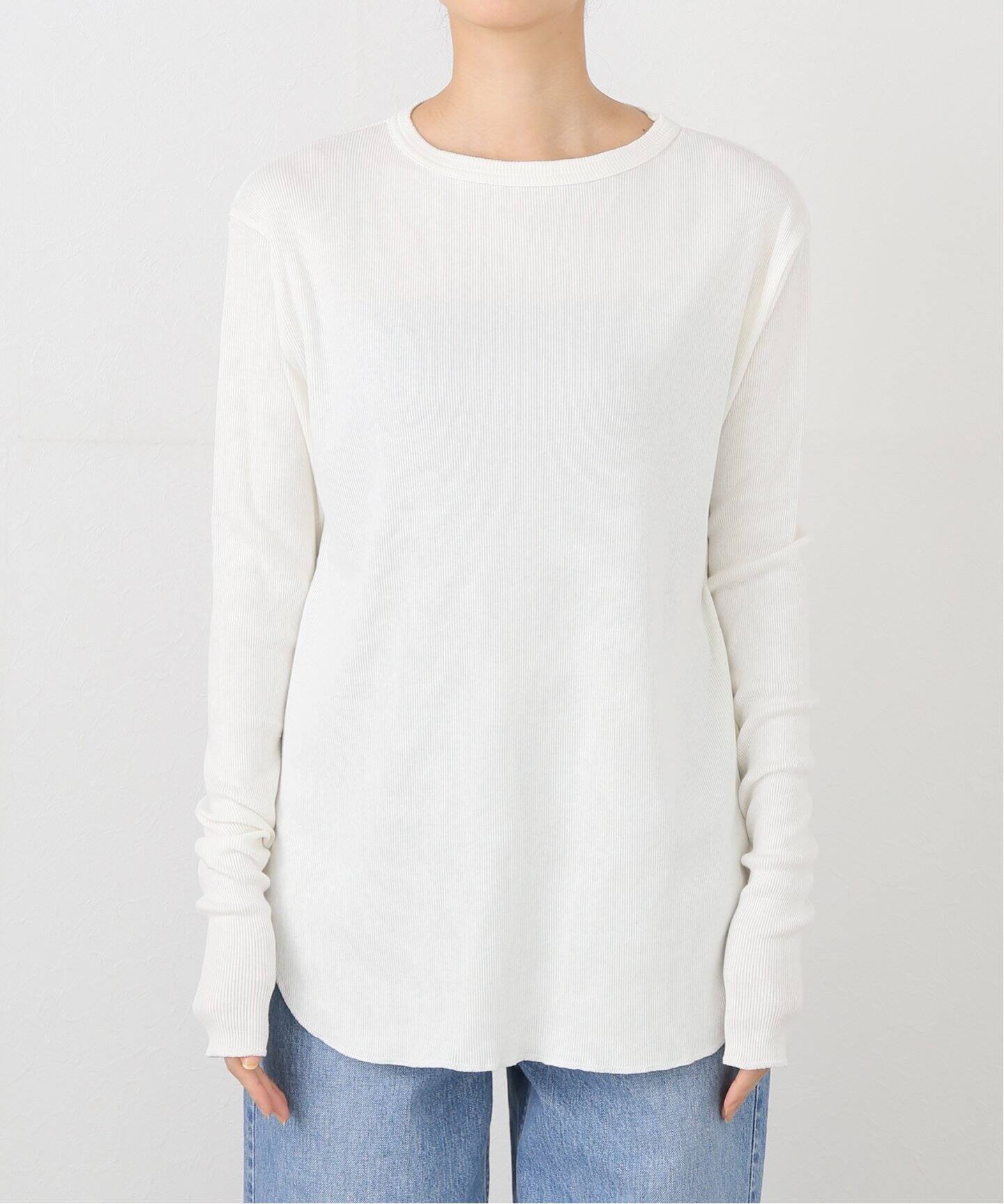 RIB LONGSLEEVE T-SHIRT（Tシャツ／カットソー）｜L 