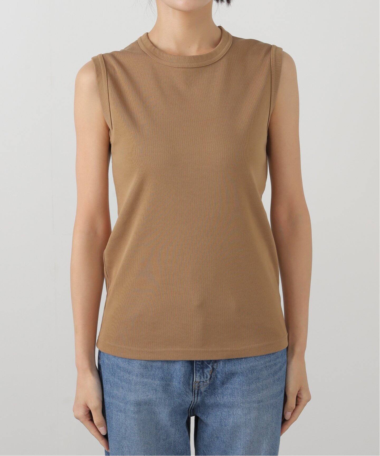 新品GOOD GRIEF!CREW NECK NO SLEEVE TOPブラウン GOOD GRIEF!/グッド グリーフ】 CREW NECK NO SLEEVE TOP