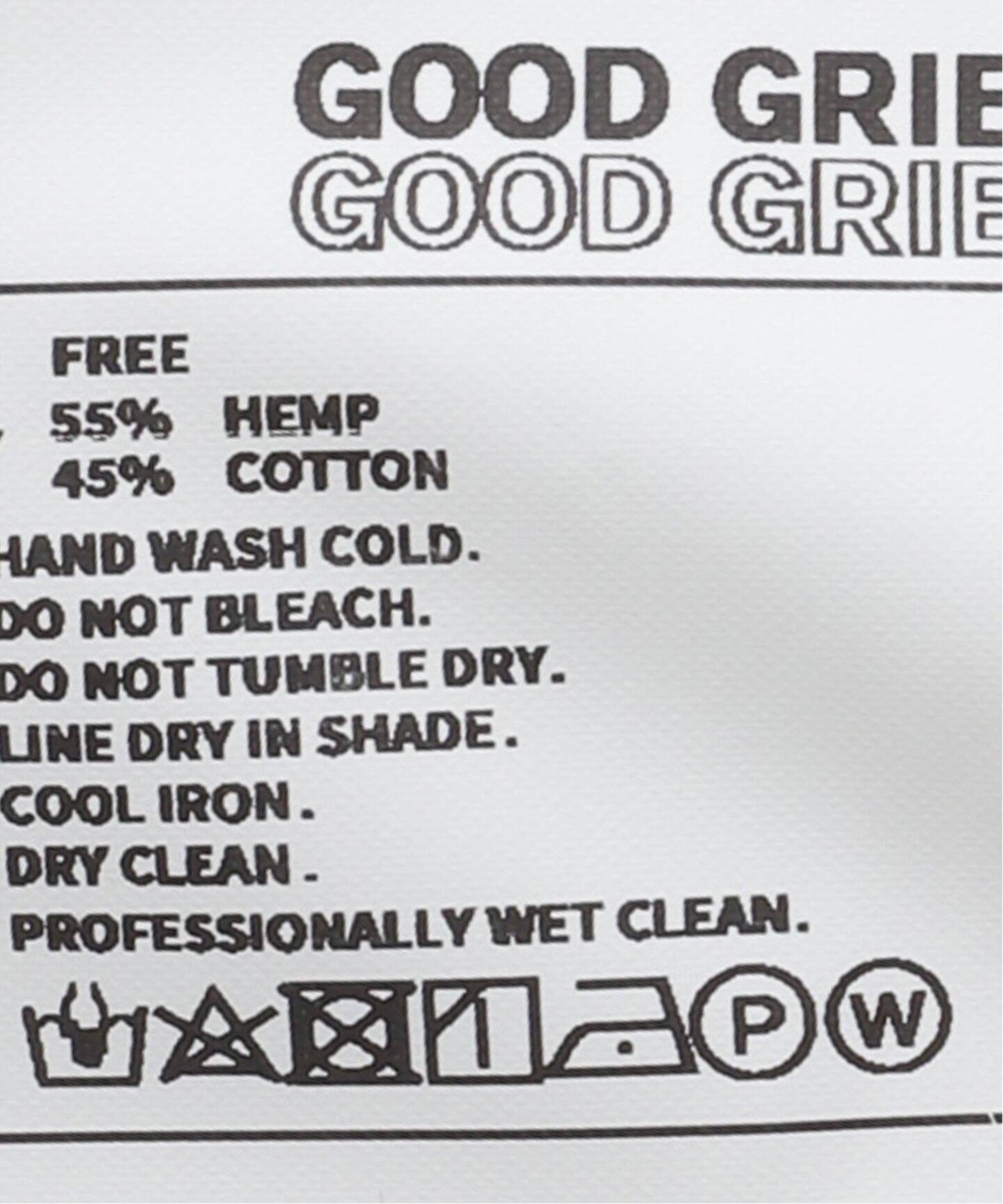 GOOD GRIEF!/グッド グリーフ】 HEMP MIX RELAXED TEE（Tシャツ