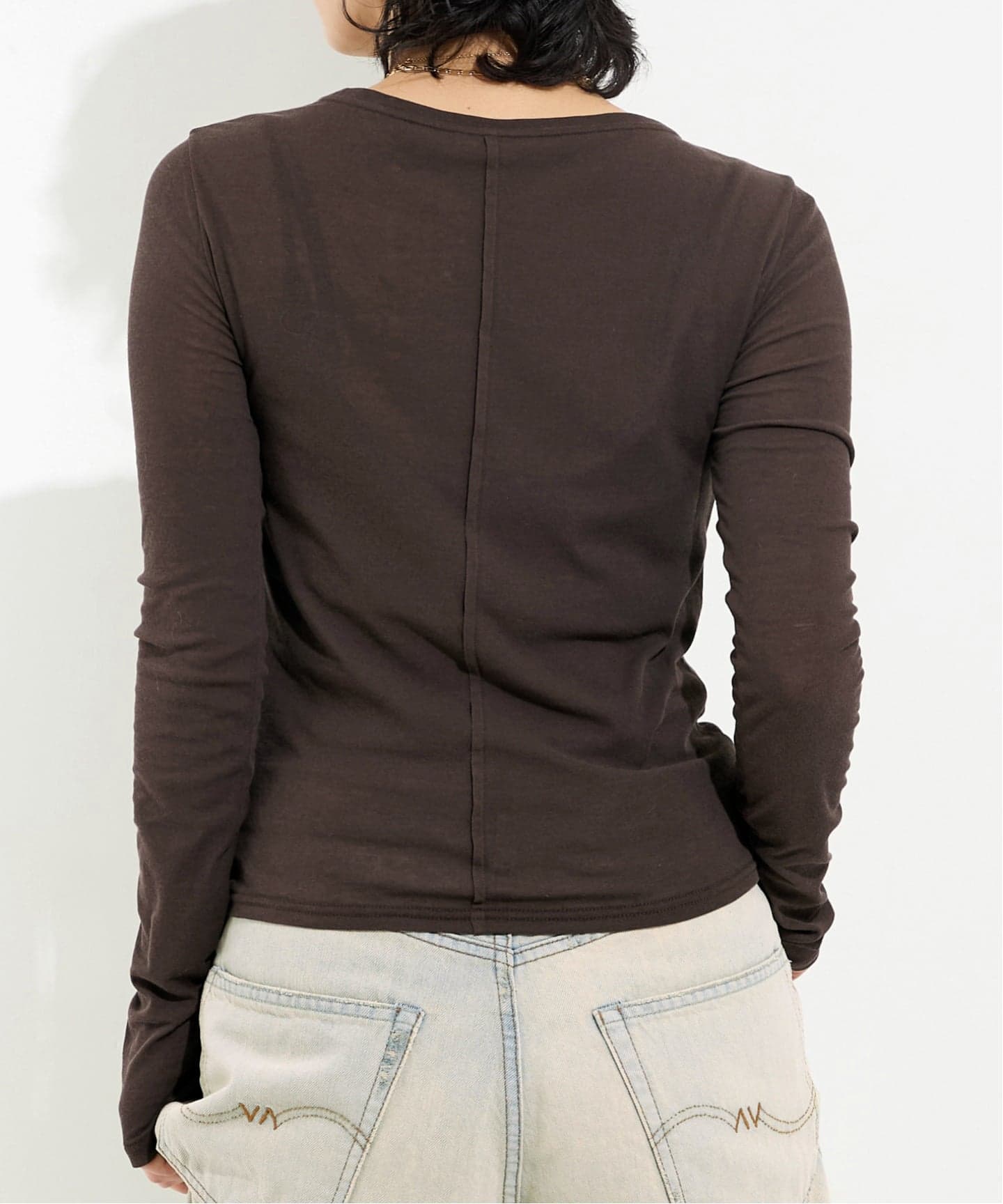 アパルトモン　 Cashmere Silk Sheer T Shirt Sheer Crew Neck Tee（Tシャツ／カットソー）｜L'Appartement