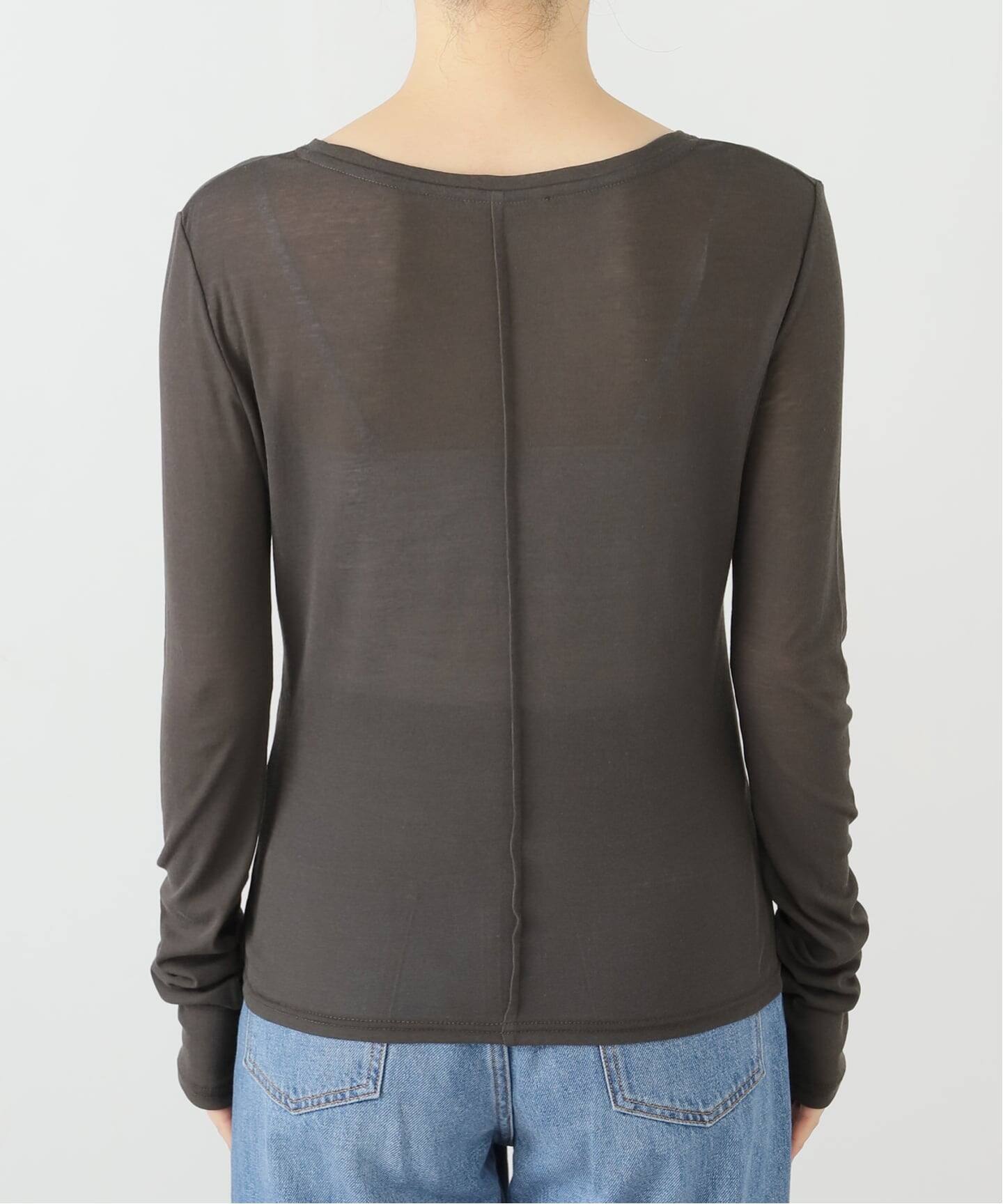 L’Appartement Sheer T-shirts ブラック Sheer T-shirt L'Appartement アパルトモン シアーTシャツ