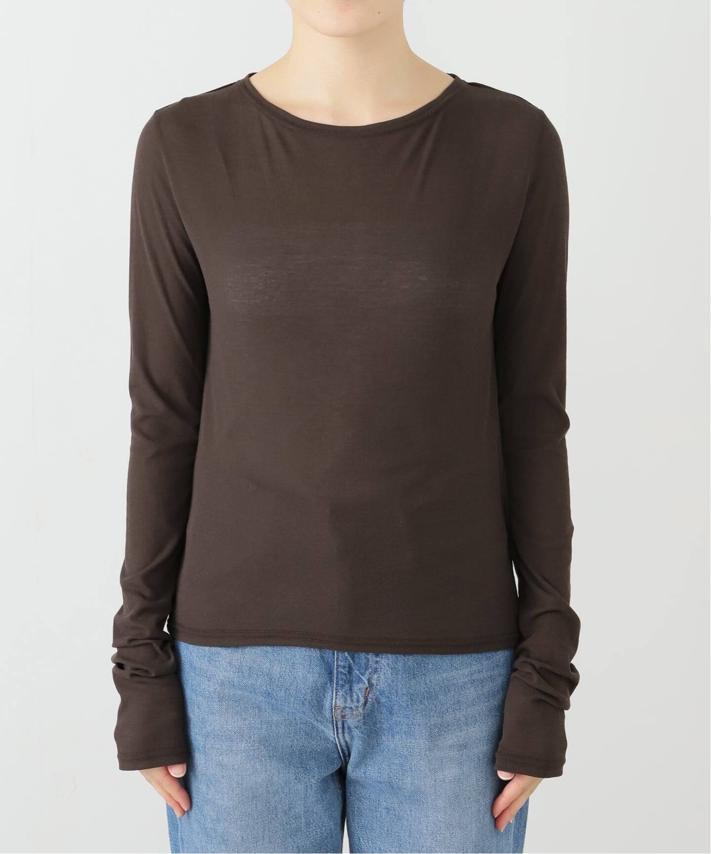 Sheer Crew Neck Tee（Tシャツ／カットソー）｜L'Appartement