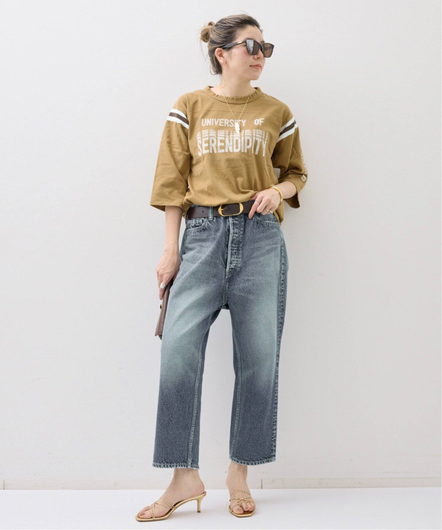 maaa 　L'Appartement 　Football T-shirt STAMMBAUM】Football Tee（Tシャツ／カットソー）｜L
