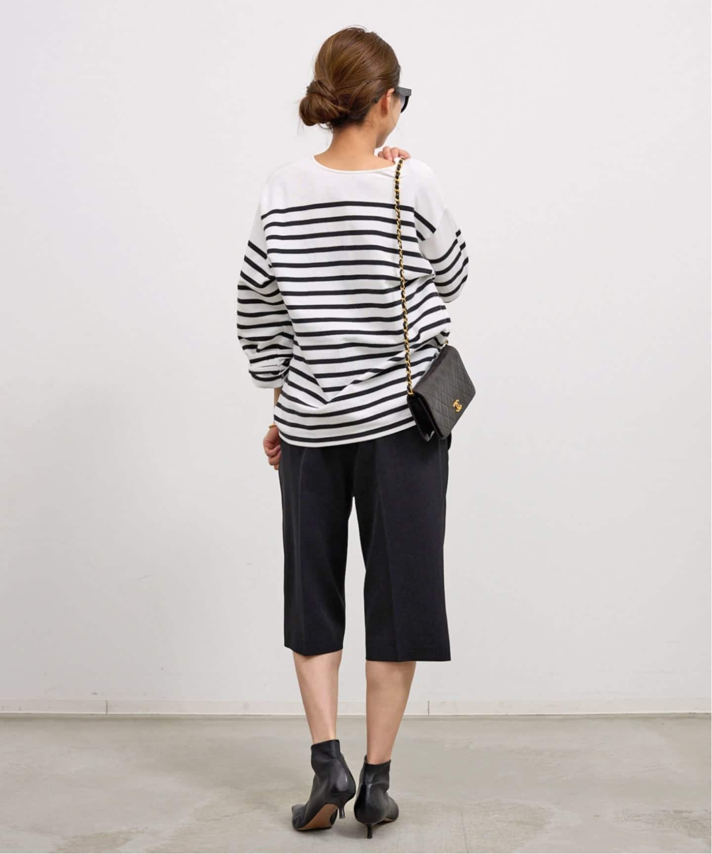 GOOD GRIEF!/グッド グリーフ】 SPLIT NECK BORDER TOP（Tシャツ