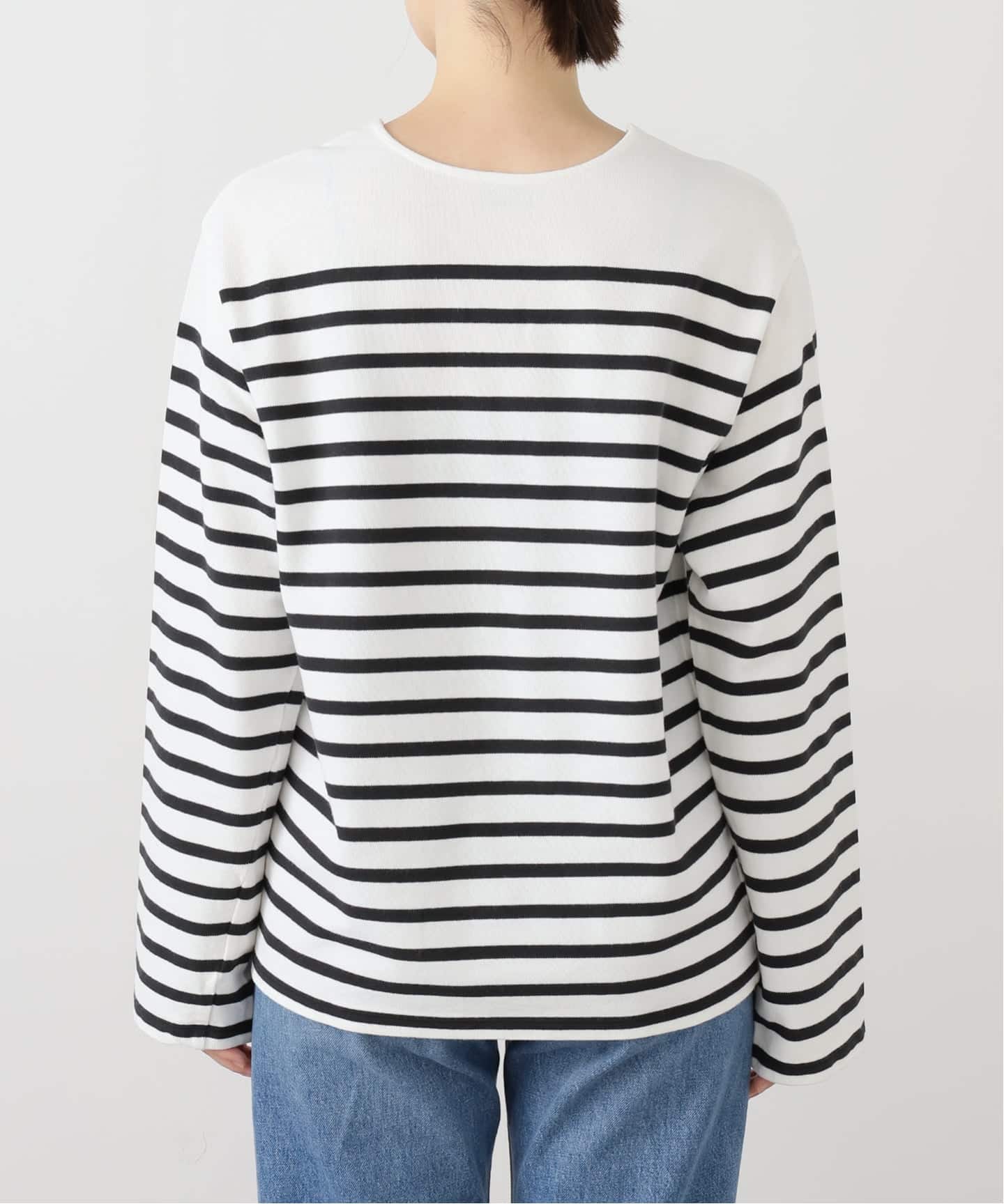 GOOD GRIEF!/グッド グリーフ】 SPLIT NECK BORDER TOP（Tシャツ