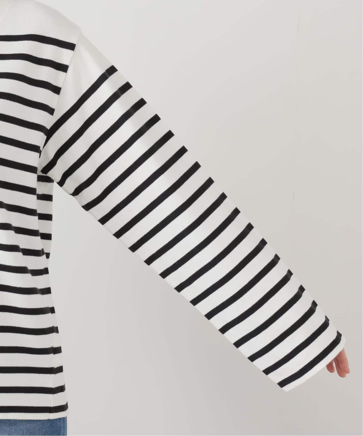 GOOD GRIEF!/グッド グリーフ】 SPLIT NECK BORDER TOP（Tシャツ