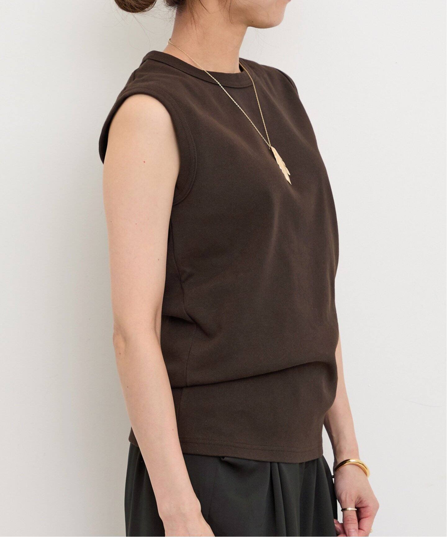 GOODGRIEF!/グッド グリーフ】CREW NECK NO SLEEVE TOP（その他