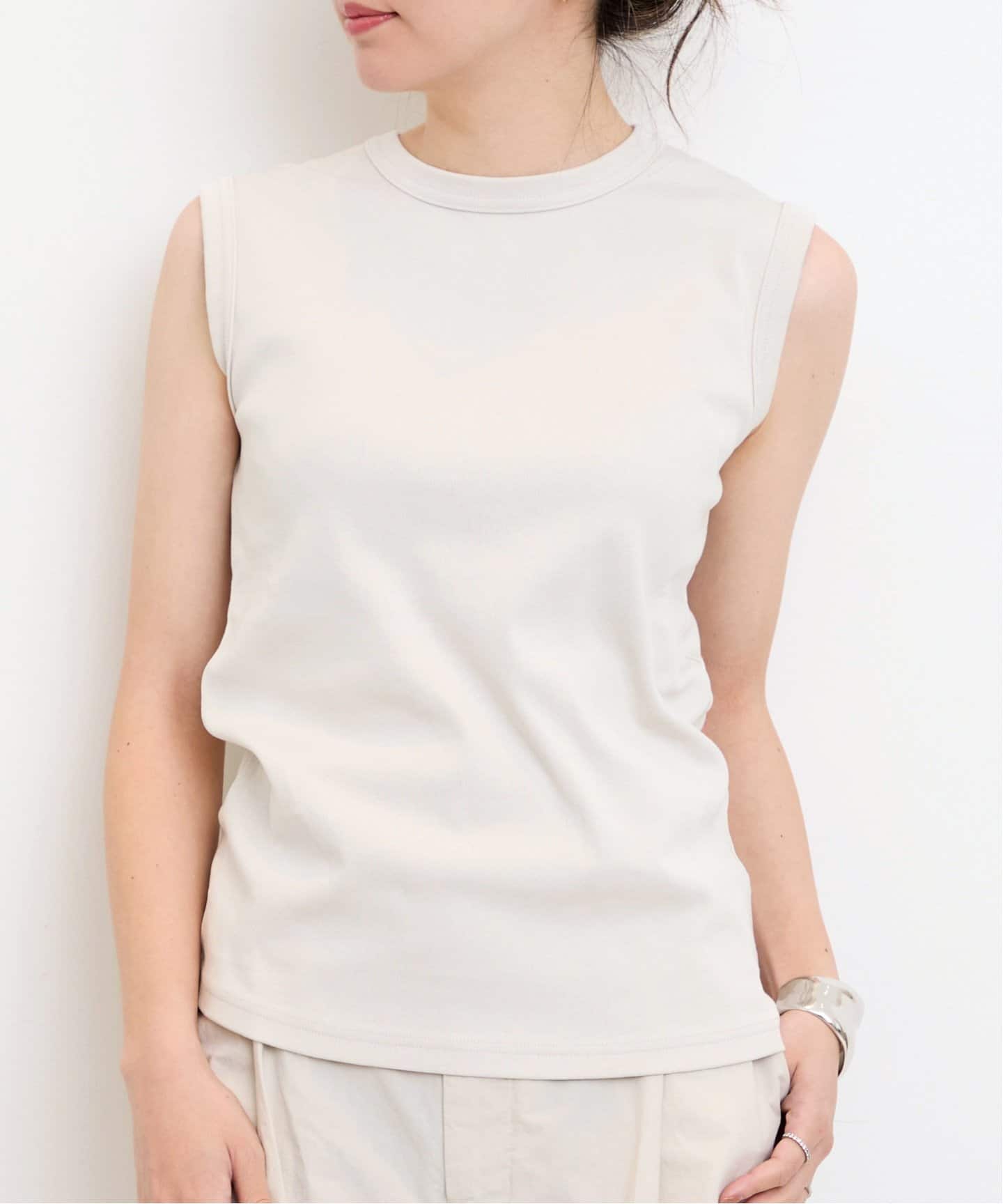 GOODGRIEF!/グッド グリーフ】CREW NECK NO SLEEVE TOP（その他