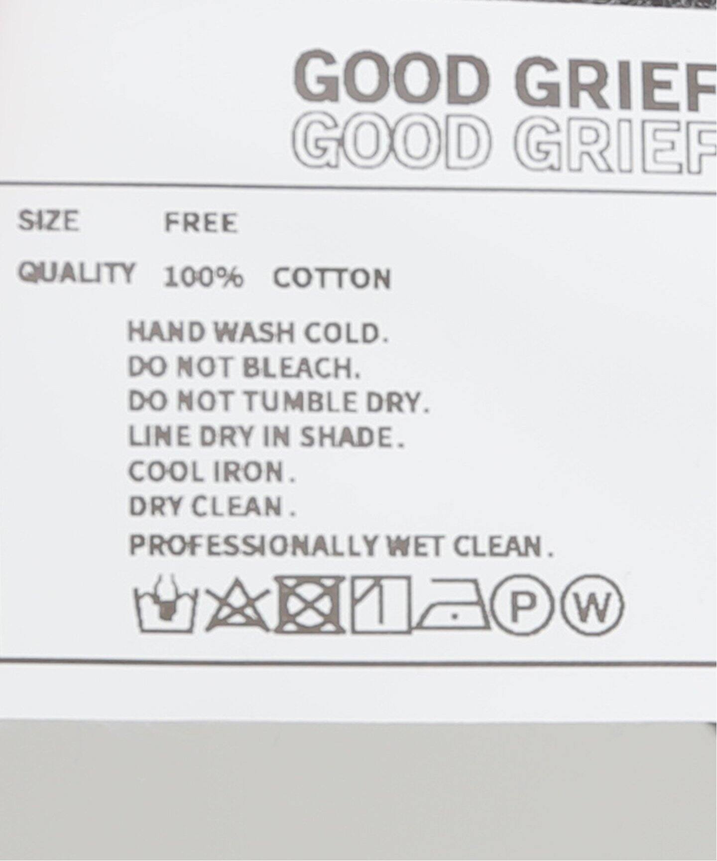 GOODGRIEF!/グッド グリーフ】CREW NECK NO SLEEVE TOP（その他  