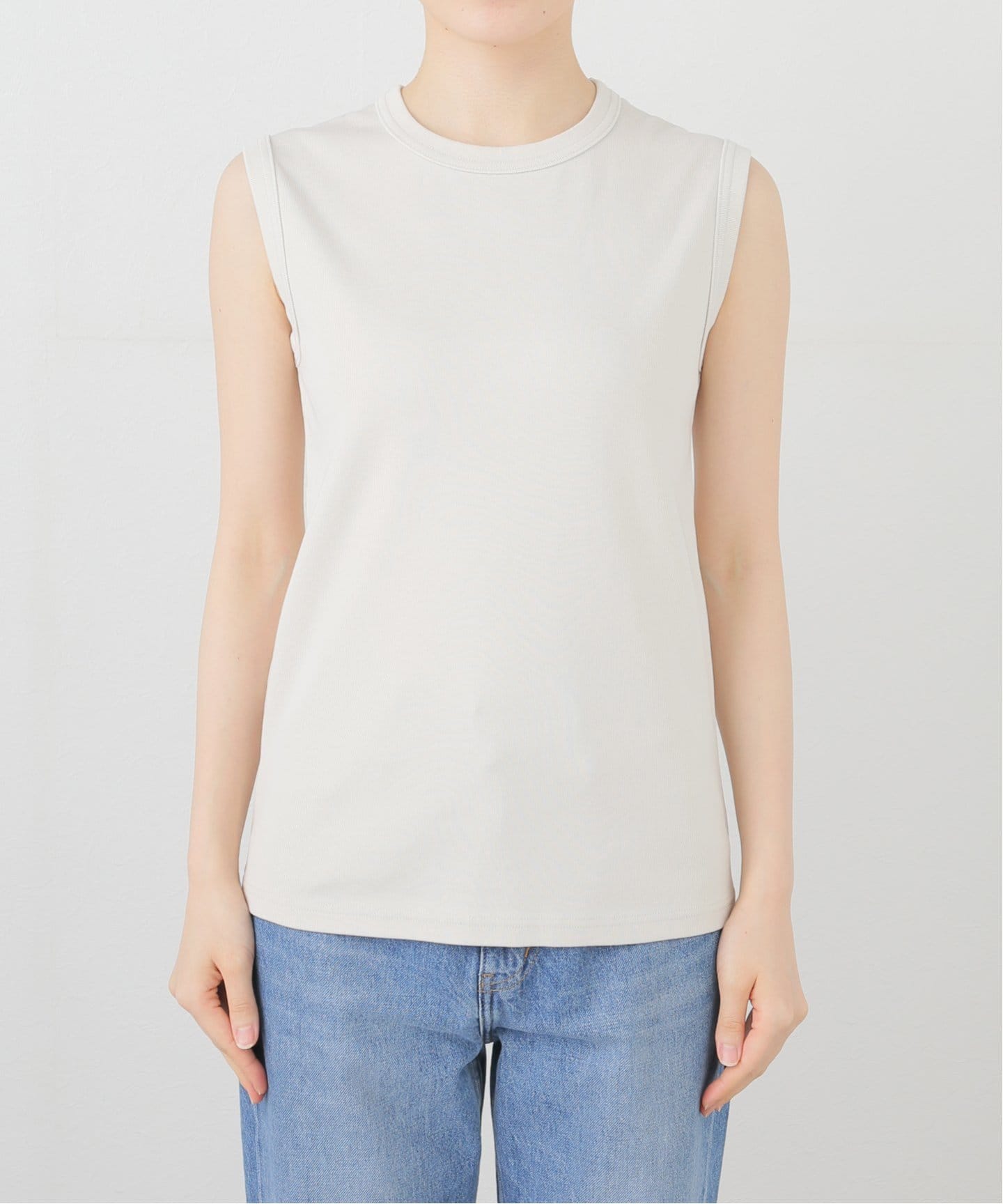GOODGRIEF!/グッド グリーフ】CREW NECK NO SLEEVE TOP（その他