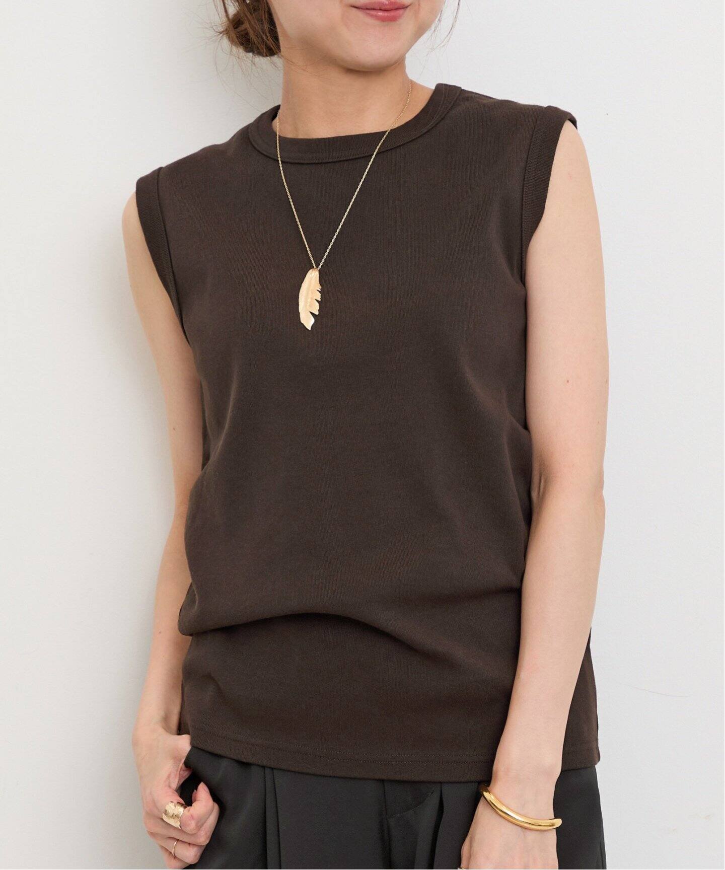 GOODGRIEF!/グッド グリーフ】CREW NECK NO SLEEVE TOP（その他 