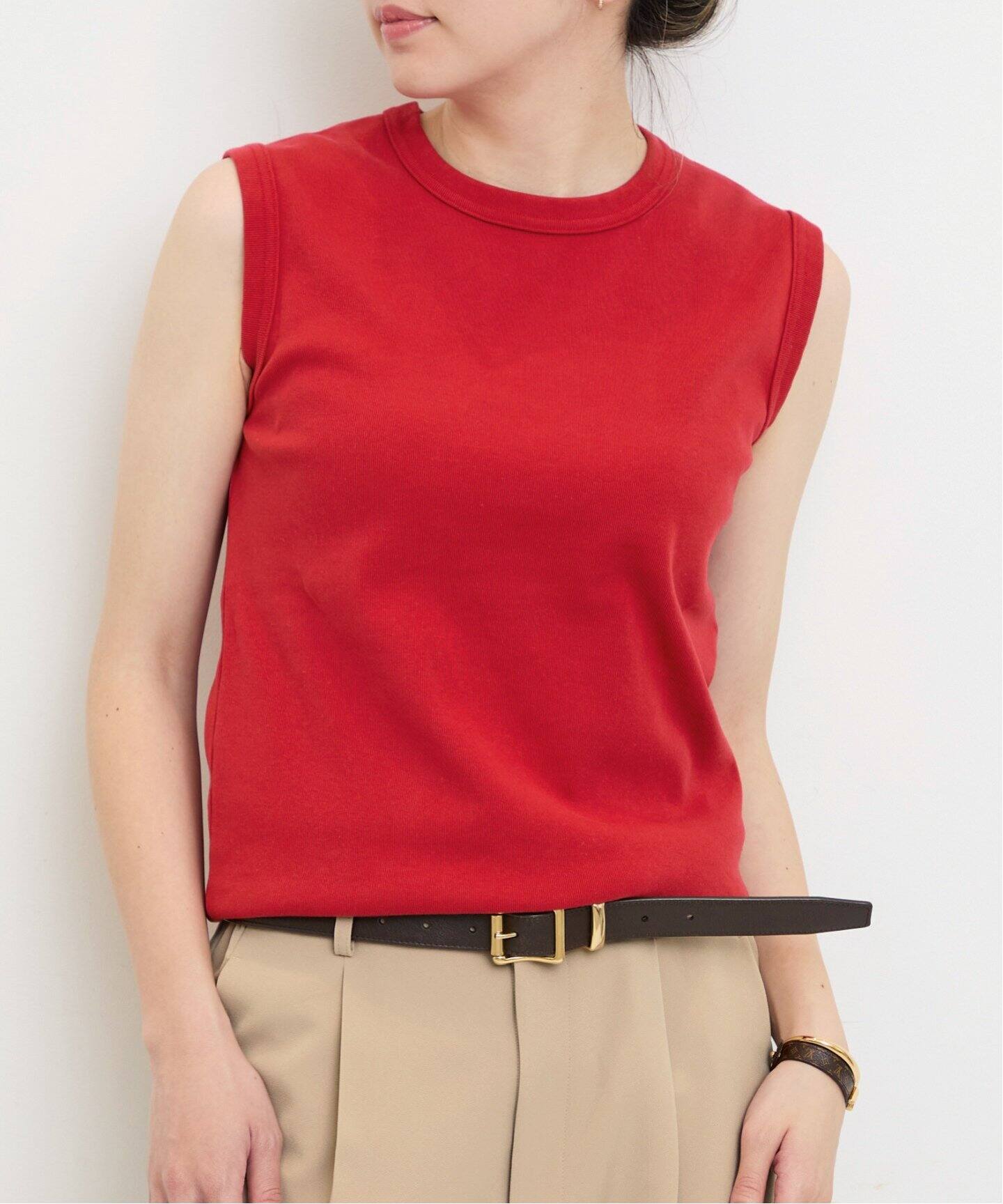 GOODGRIEF!/グッド グリーフ】CREW NECK NO SLEEVE TOP（その他  