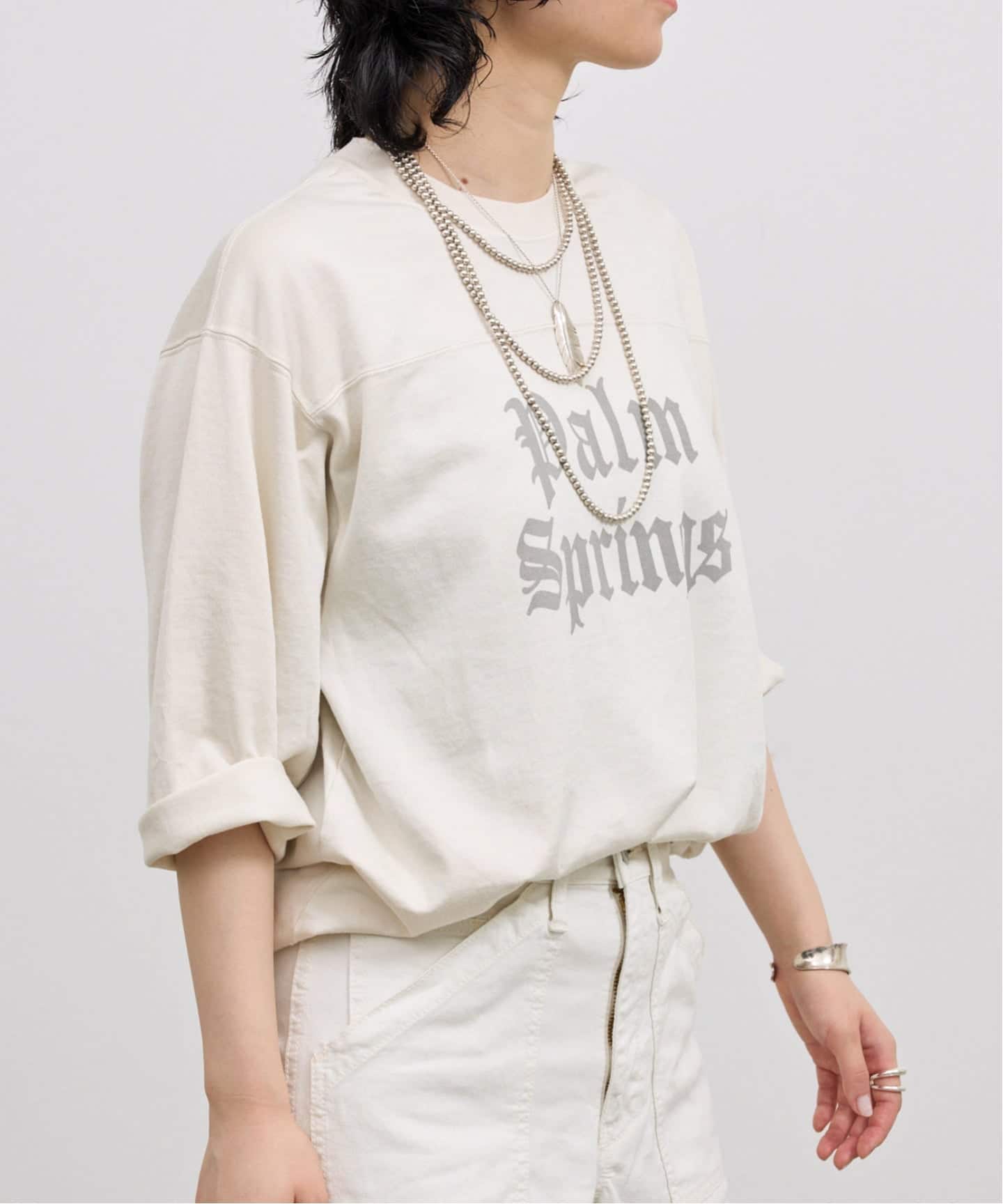 L'Appartement DEUXIEME CLASSE - GOOD GRIEF!グッドグリーフFADED PRINT FOOTBALL T GOOD GRIEF!/グッド グリーフ】 PRINTED FOOTBALL TEE（Tシャツ