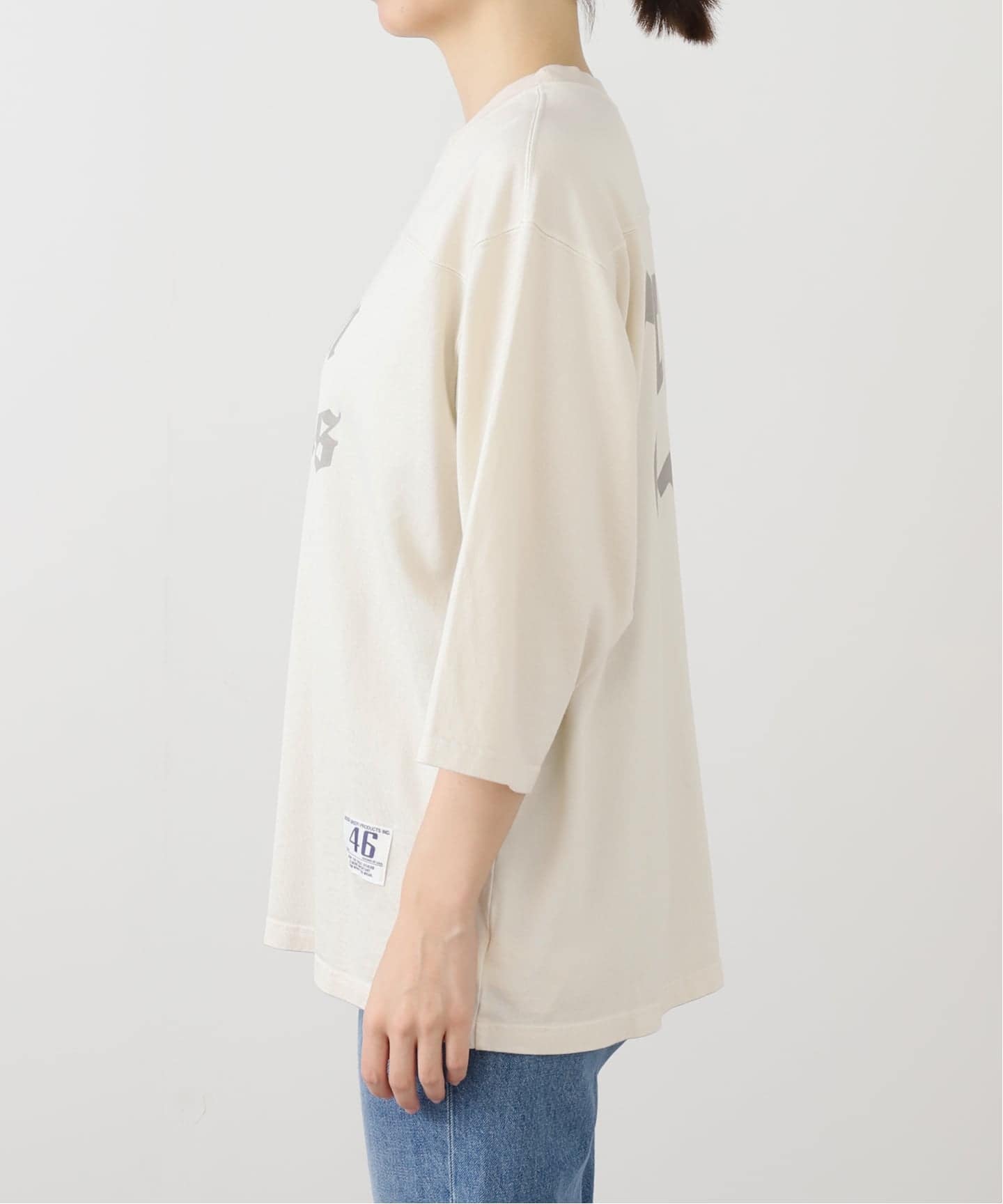 L&#39;Appartement DEUXIEME CLASSE - GOOD GRIEF!グッドグリーフFADED PRINT FOOTBALL T GOOD GRIEF!/グッド グリーフ】 PRINTED FOOTBALL TEE（Tシャツ