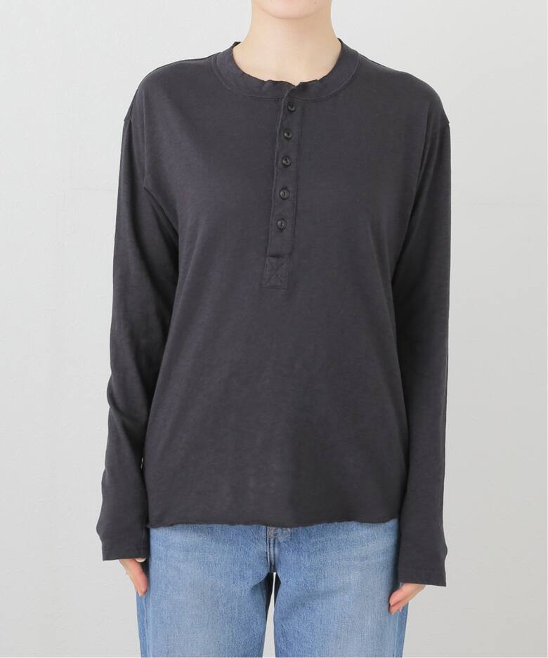 GOODGRIEF!/グッド グリーフ】 ROUGH-COT HENLEY NECK TOP（Tシャツ 