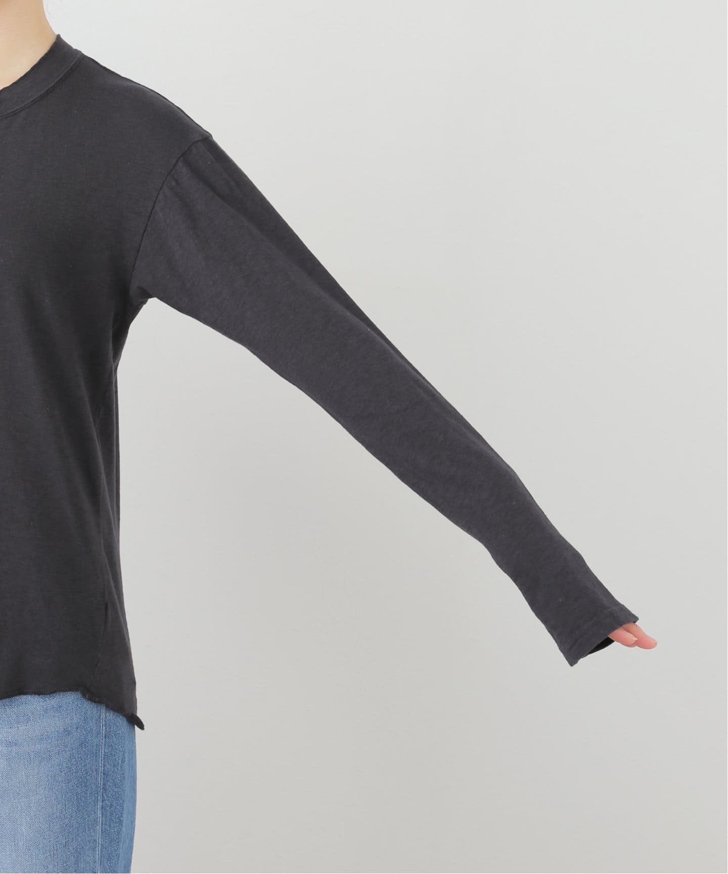 GOODGRIEF!/グッド グリーフ】 ROUGH-COT HENLEY NECK TOP（T