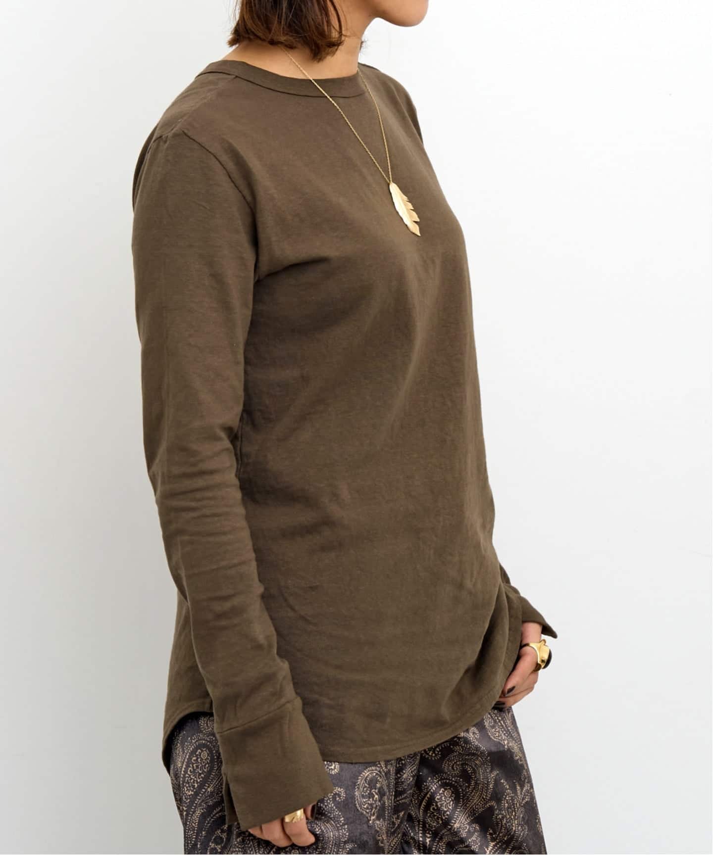 GOOD GRIEF!/グッド グリーフ】 Sleeve Slit Long Sleeve T-Shirt（T