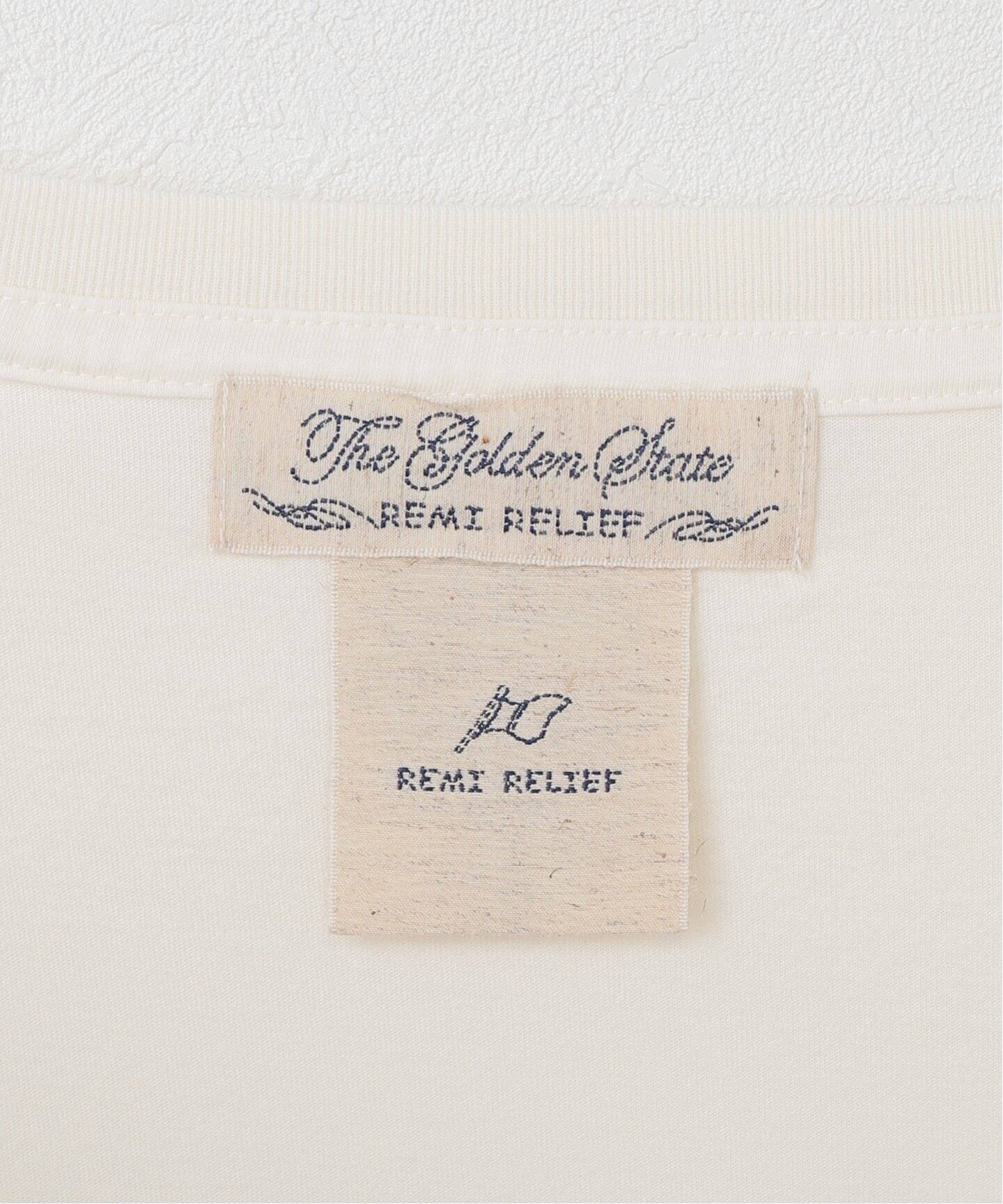 トップス REMI RELIEF NEWPORT RAGLAN TEE REMI RELIEF/レミ レリーフ】 NEWPORT 7ブソデ T-SHIRT（Tシャツ
