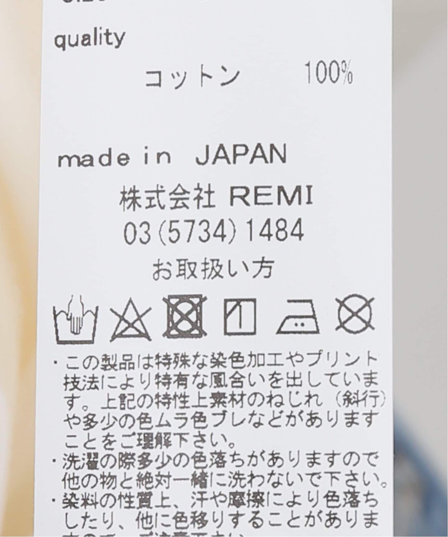 REMI RELIEF/レミ レリーフ】 NEWPORT 7ブソデ T-SHIRT（Tシャツ