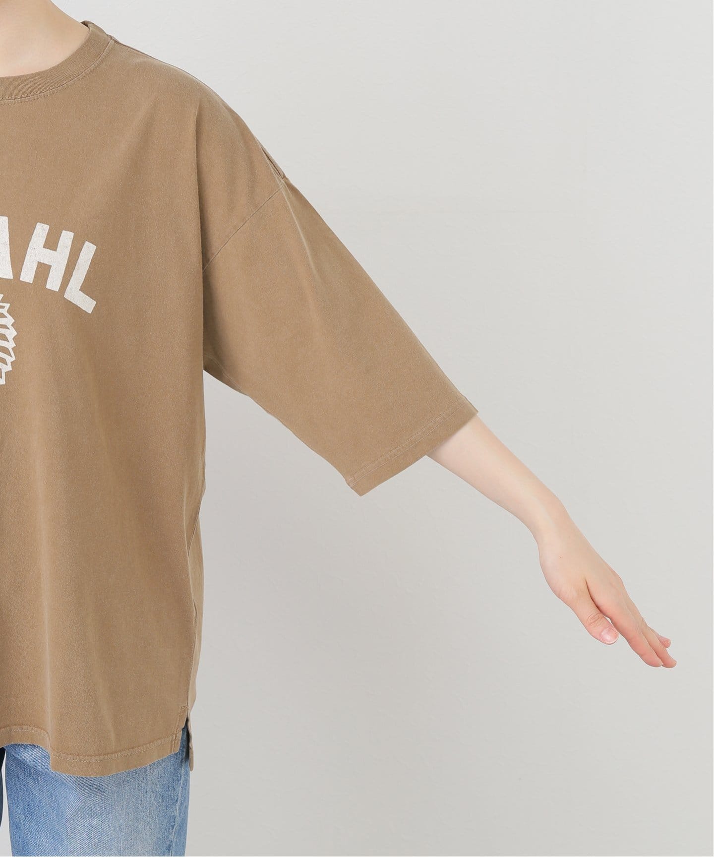 REMI RELIEF/レミ レリーフ】 GODAHL 7ブソデ T-SHIRT（Tシャツ
