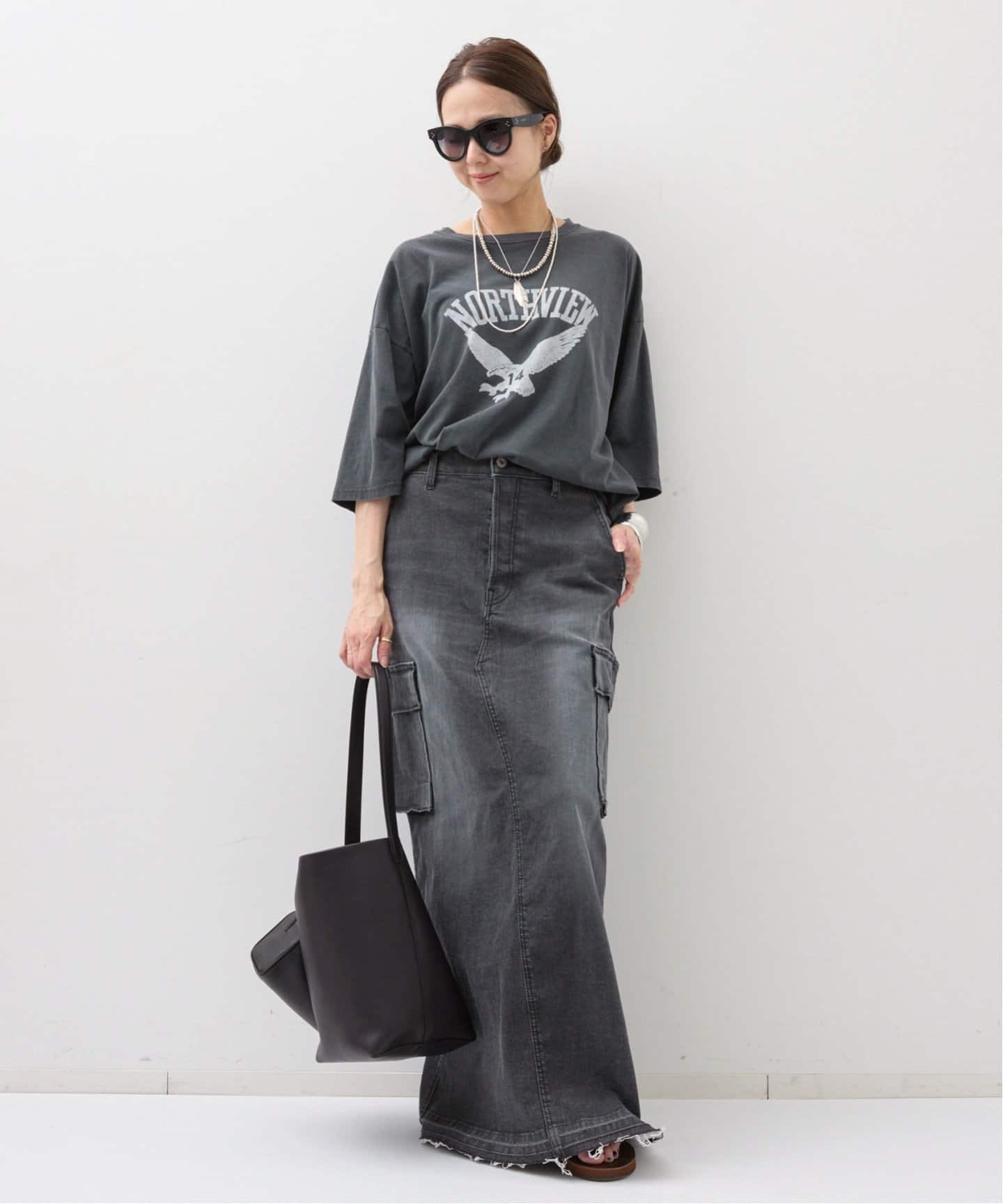 【REMI RELIEF】NORTHVIEW 7ブソデ T-SHIRT REMI RELIEF/レミ レリーフ】 NORTHVIEW 7ブソデ T-SHIRT（T