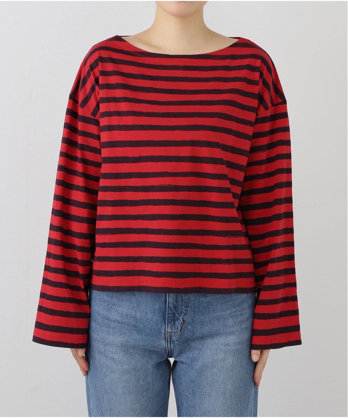 PRINT BORDER PULLOVER（Tシャツ／カットソー）｜L 