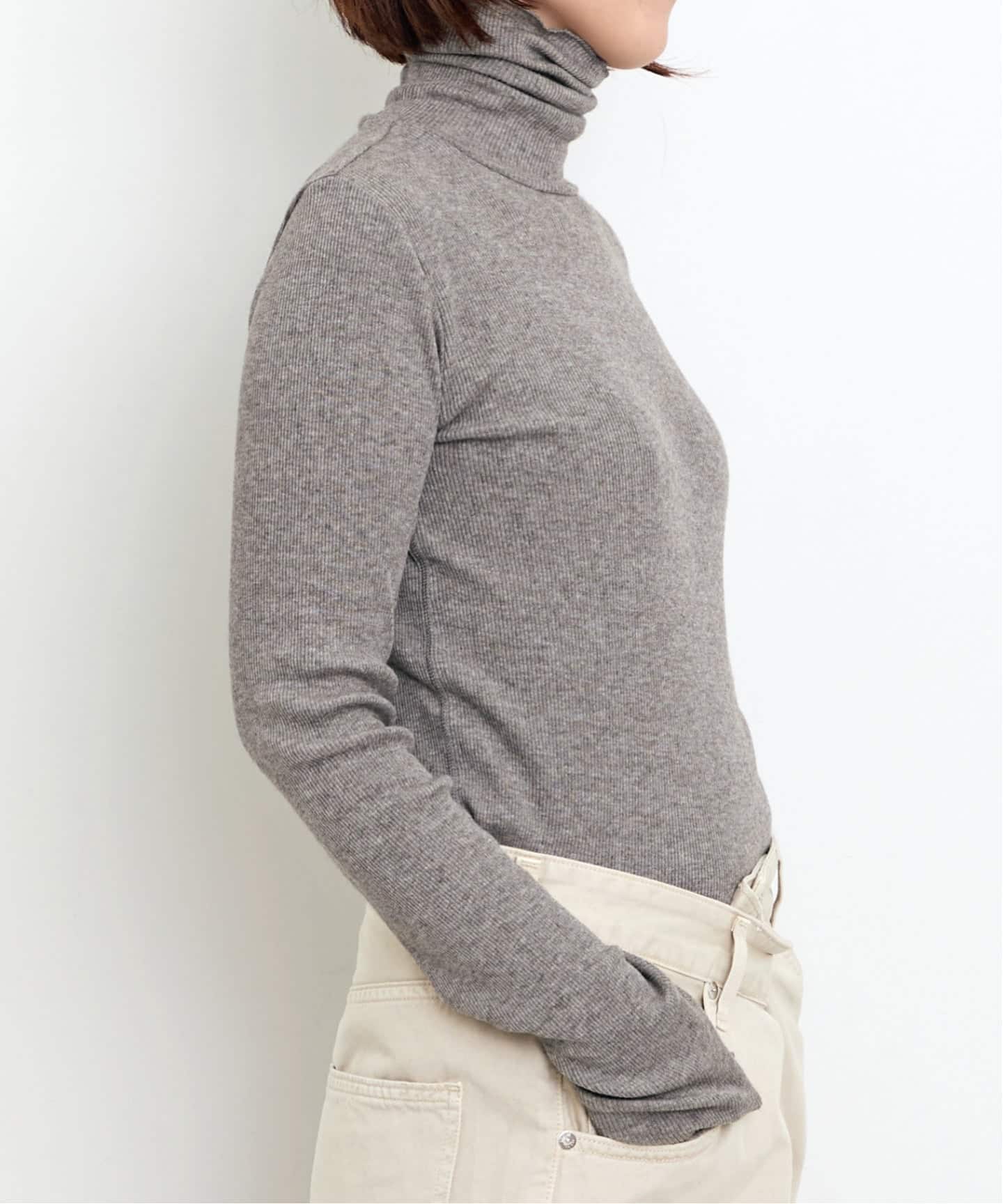 Yak/Cotton RIB TURTLE NECK（Tシャツ／カットソー）｜L'Appartement