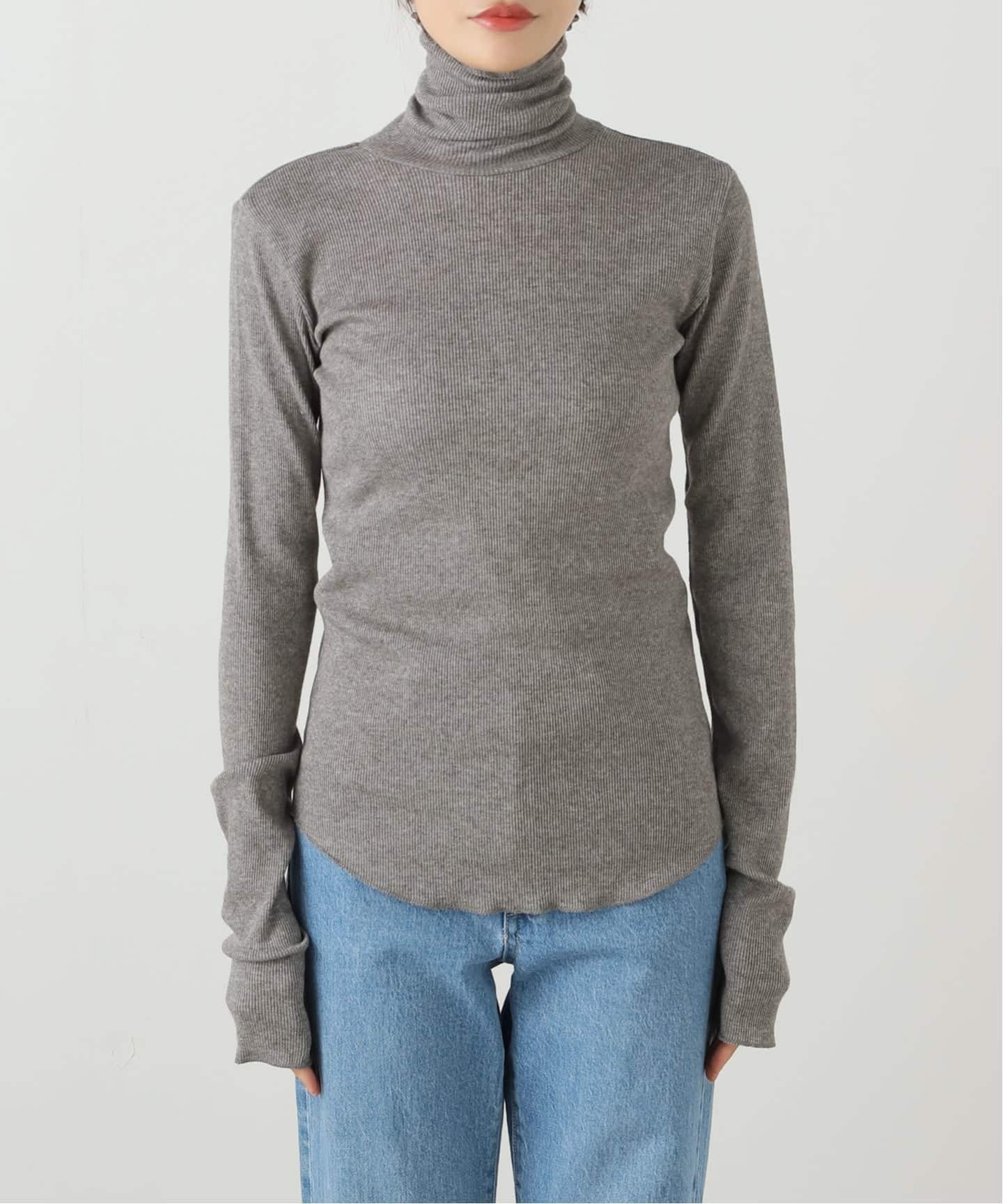 アパルトモン24AW Yak Cotton RIB TURTLENECK Yak/Cotton RIB TURTLE NECK（Tシャツ／カットソー）｜L'Appartement